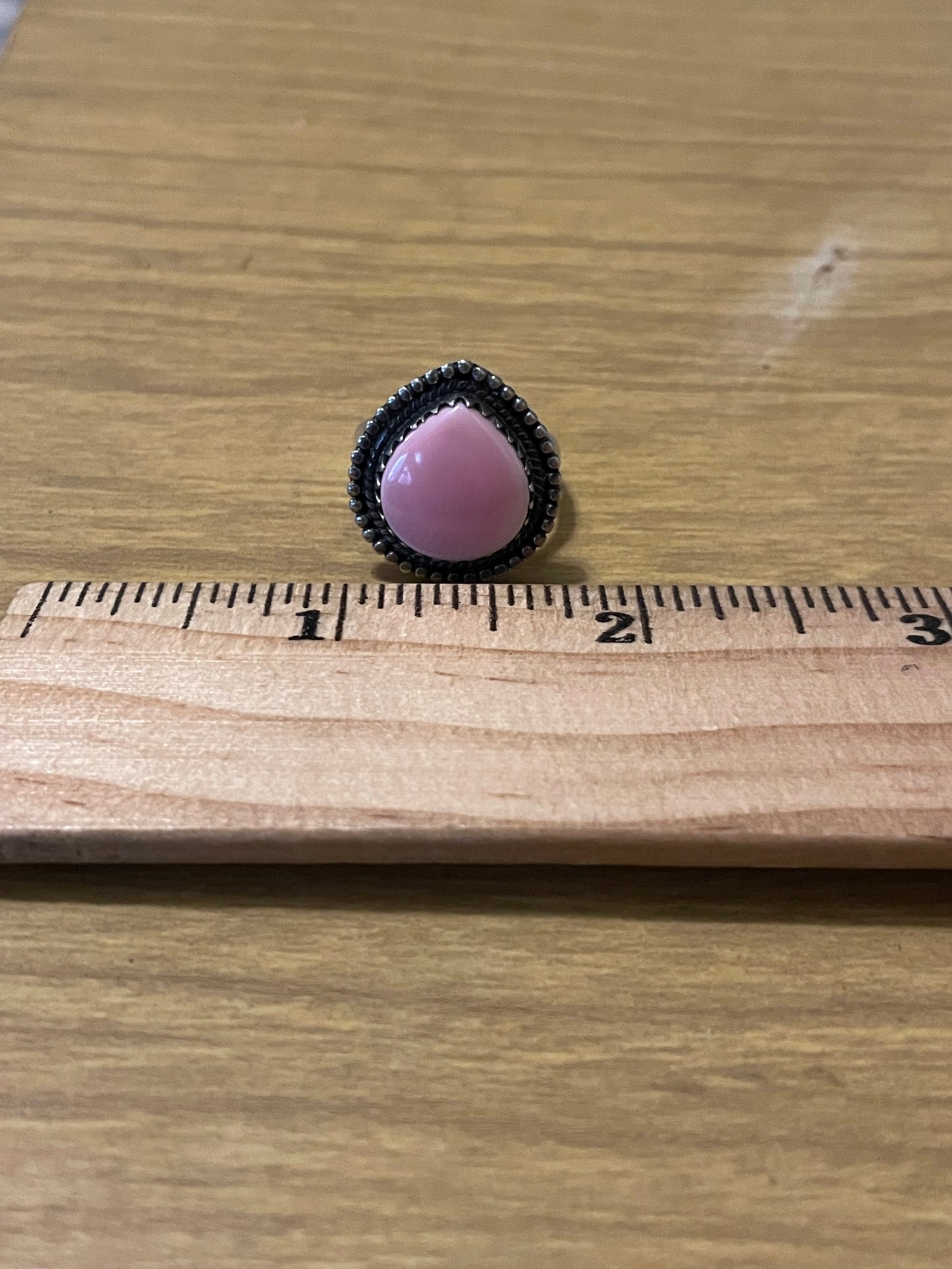 Pink Conch Ring Size 7 | 925 Sterling Silver G100