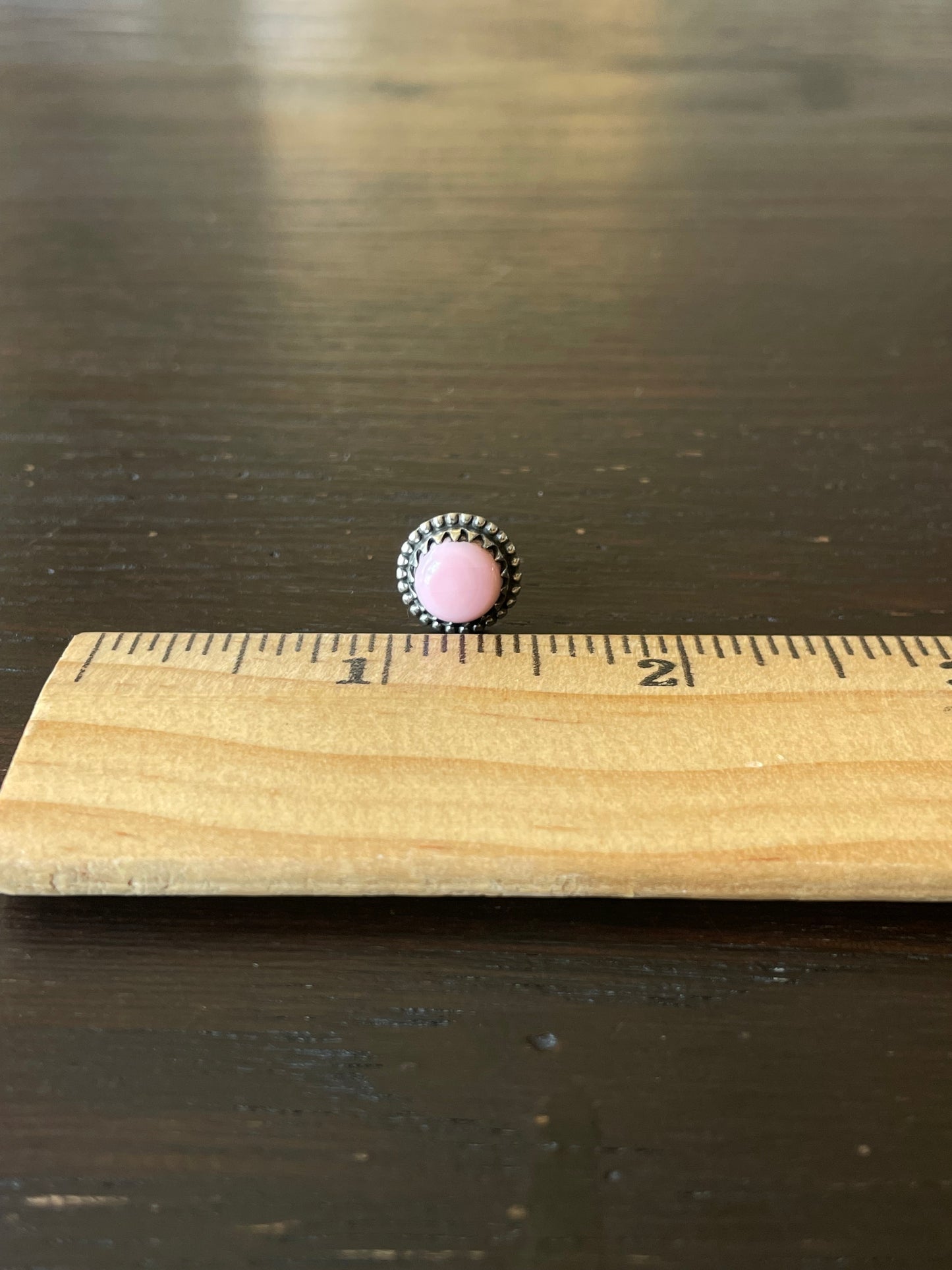 Pink Conch Stud Earrings | 925 Sterling Silver E785