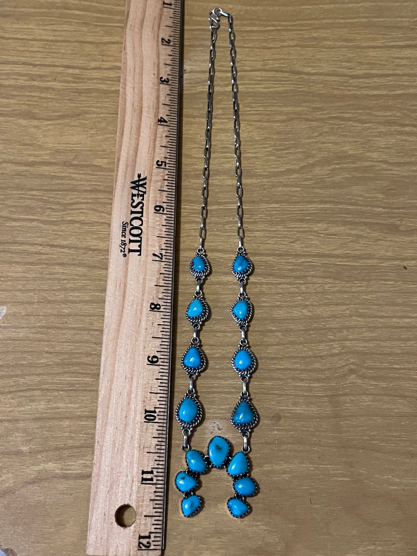 Kingman Turquoise Naja Necklace | 925 Sterling Silver G397