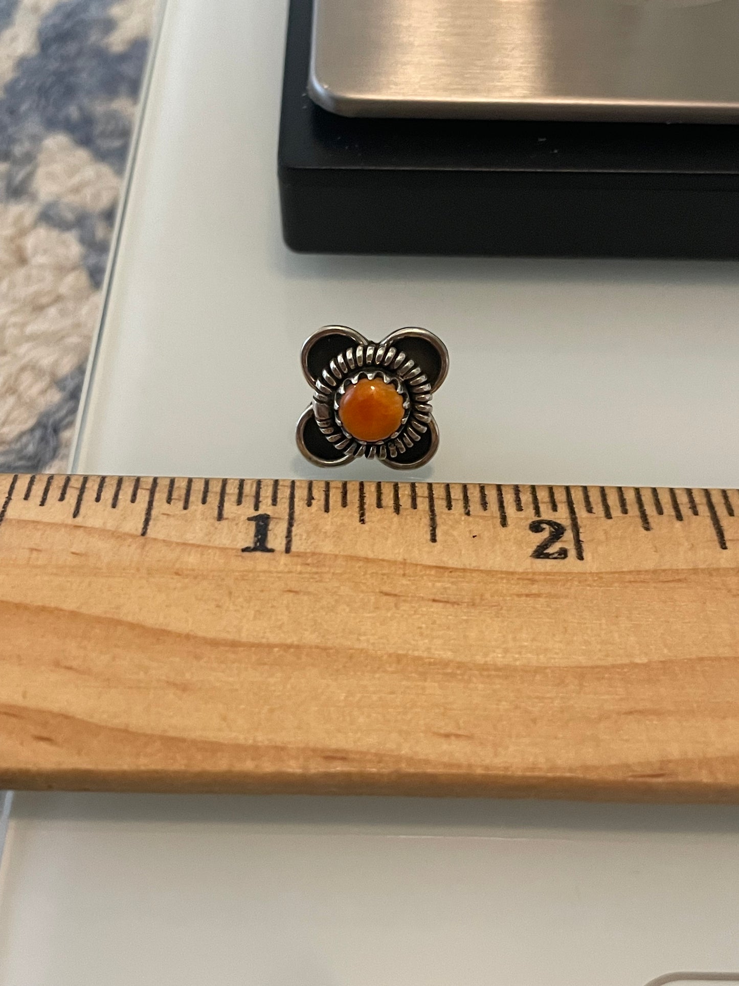 Spiny Oyster Flower Stud Earrings | 925 Sterling Silver G250
