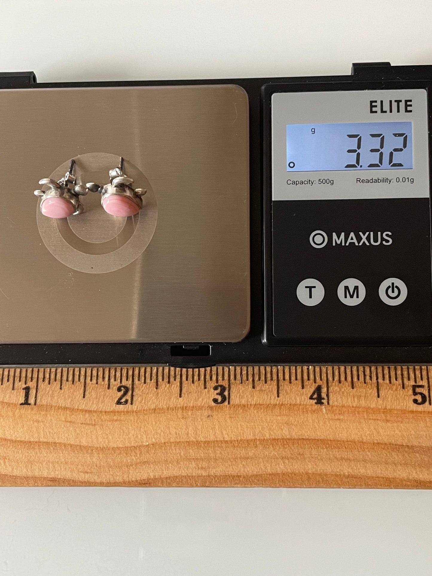 Pink Conch Turtle Stud Earrings | 925 Sterling Silver G184