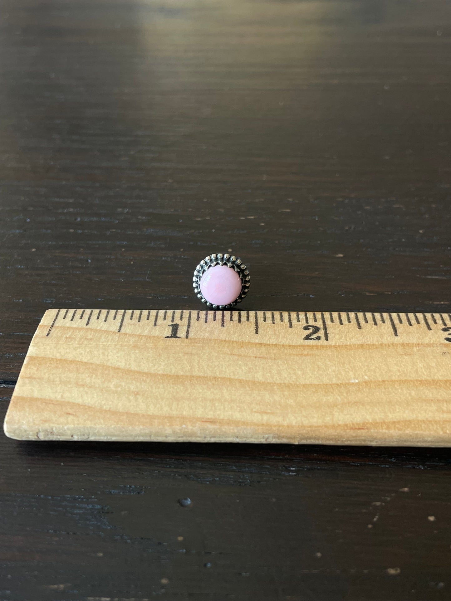 Pink Conch Stud Earrings | 925 Sterling Silver E786