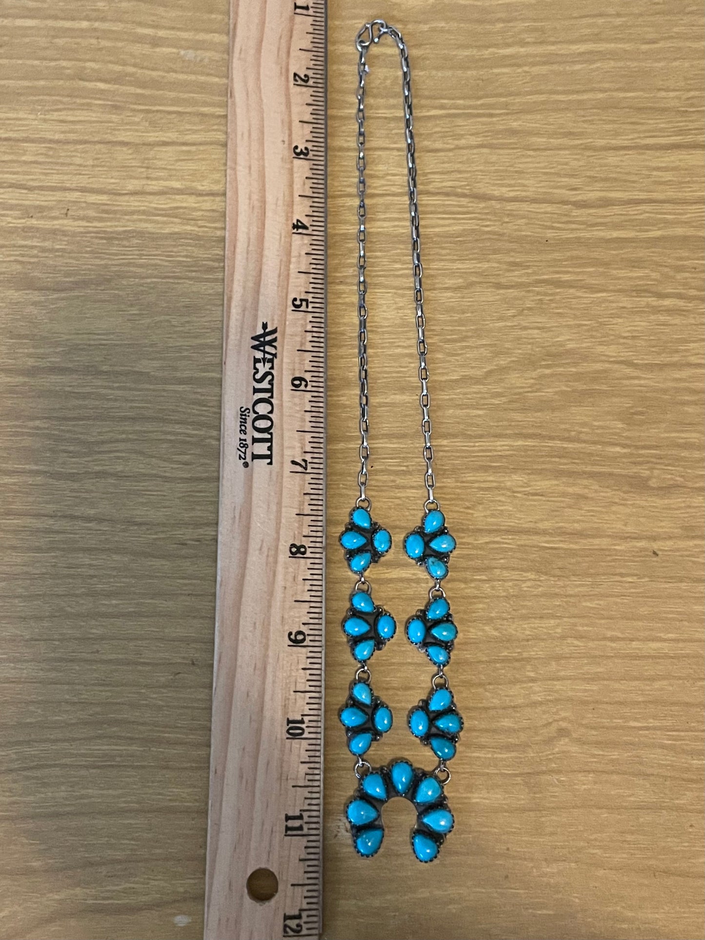 Turquoise Cluster Naja Necklace | 925 Sterling Silver E603