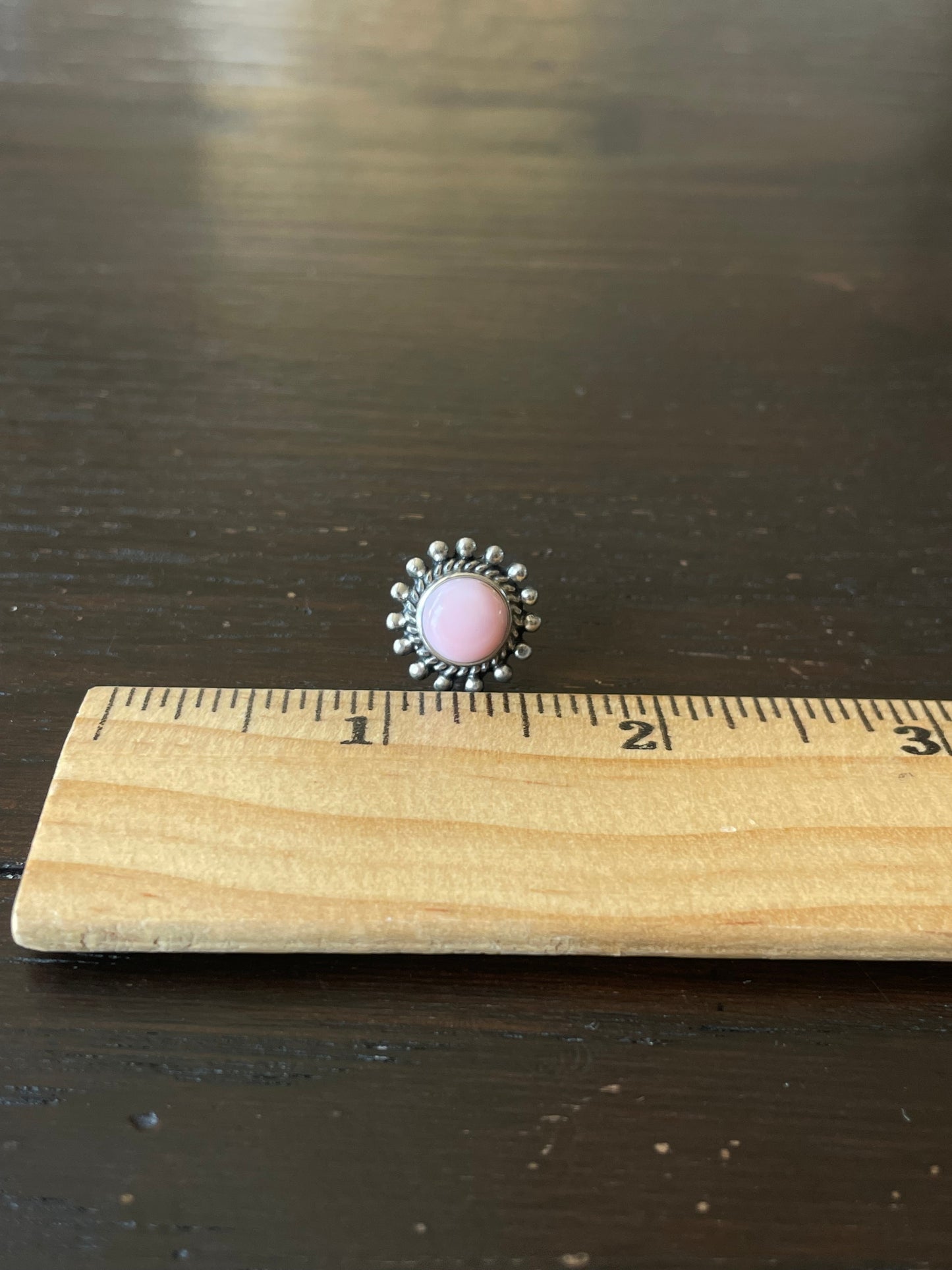 Pink Conch Stud Earrings | 925 Sterling Silver E795