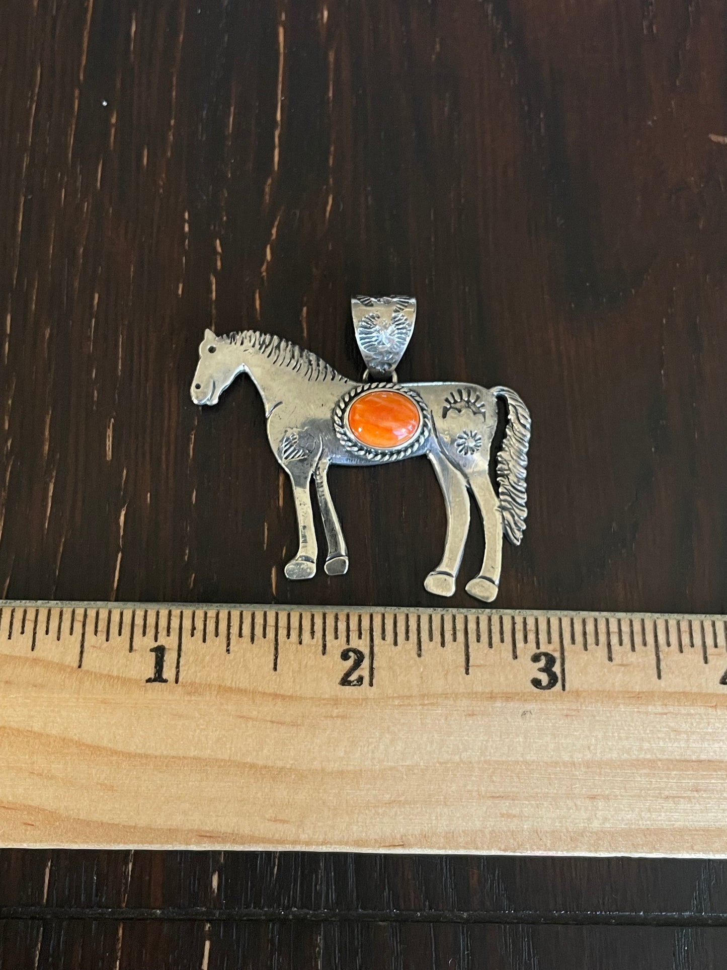 Spiny Oyster Horse Pendant | Sterling Silver E717