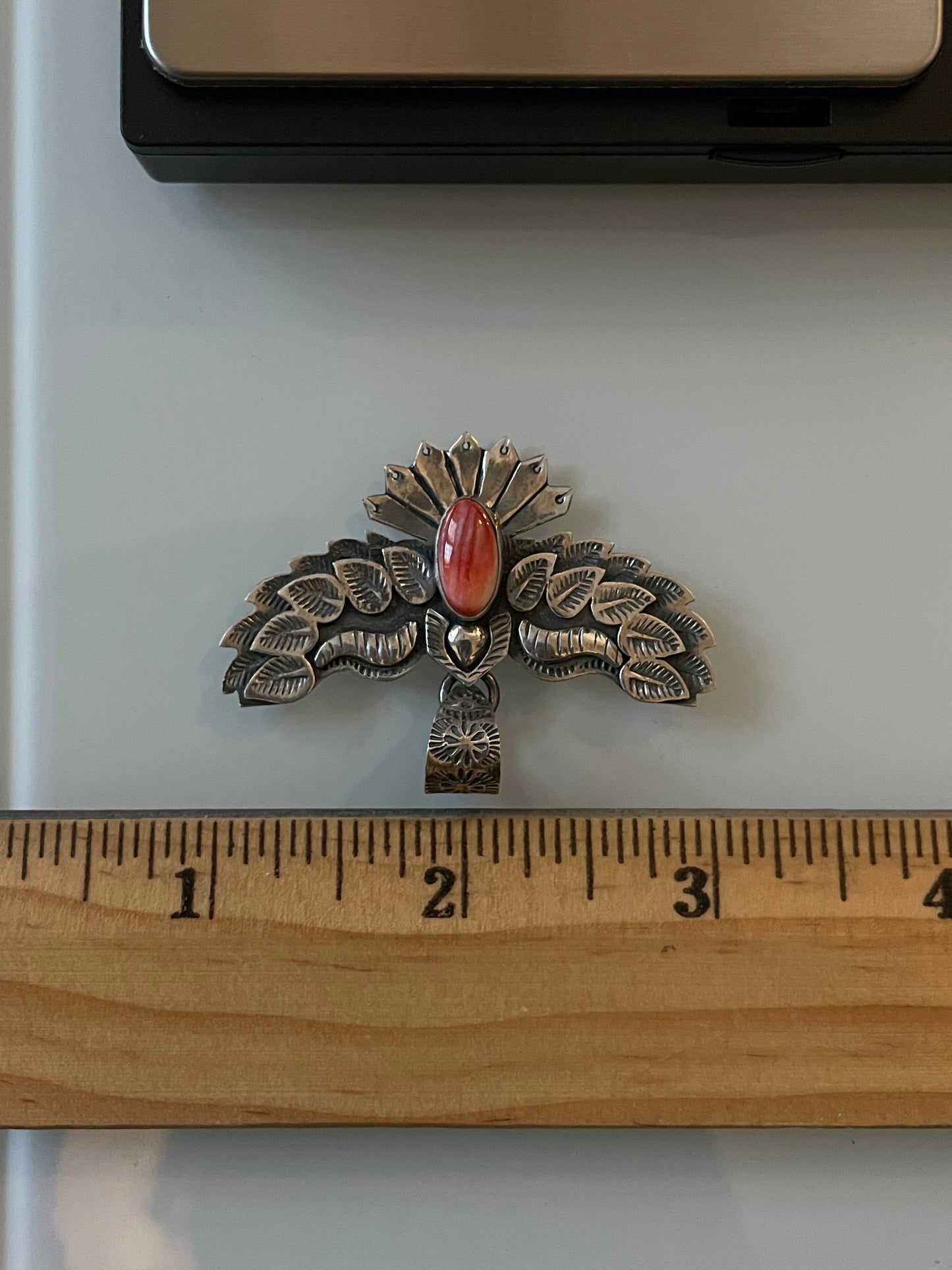 Spiny Oyster Thunderbird Pendant | 925 Sterling Silver E532
