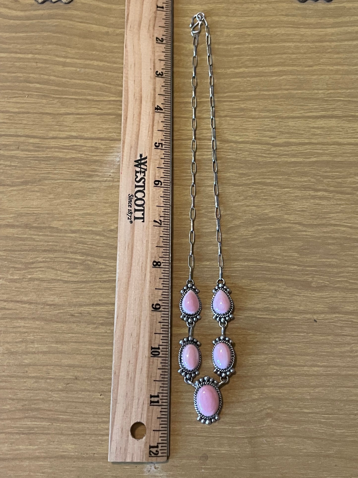 Pink Conch Necklace | 925 Sterling Silver E979