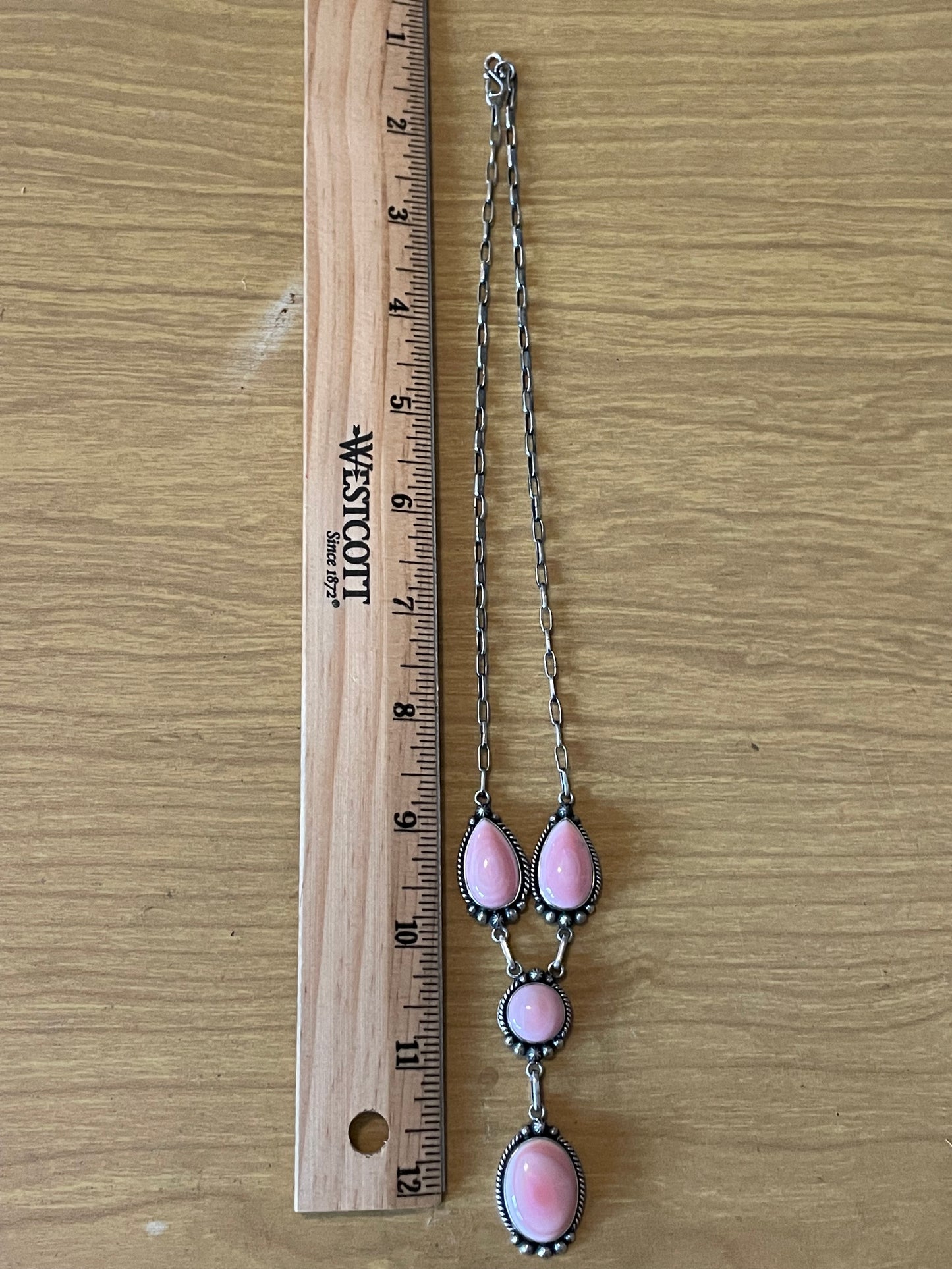 Pink Conch Necklace | 925 Sterling Silver E975