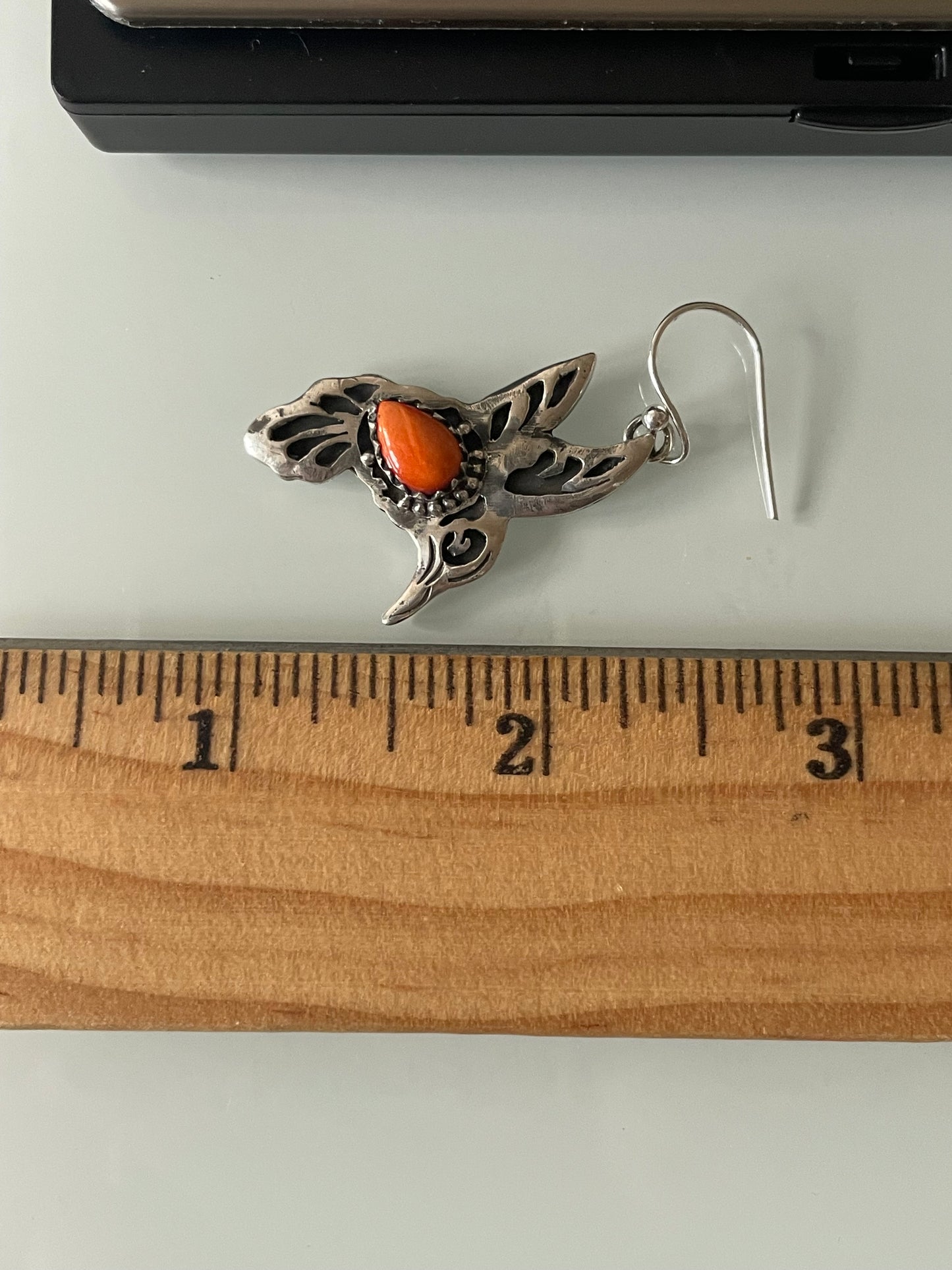 Spiny Oyster Hummingbird Hook Earrings | Sterling Silver E643