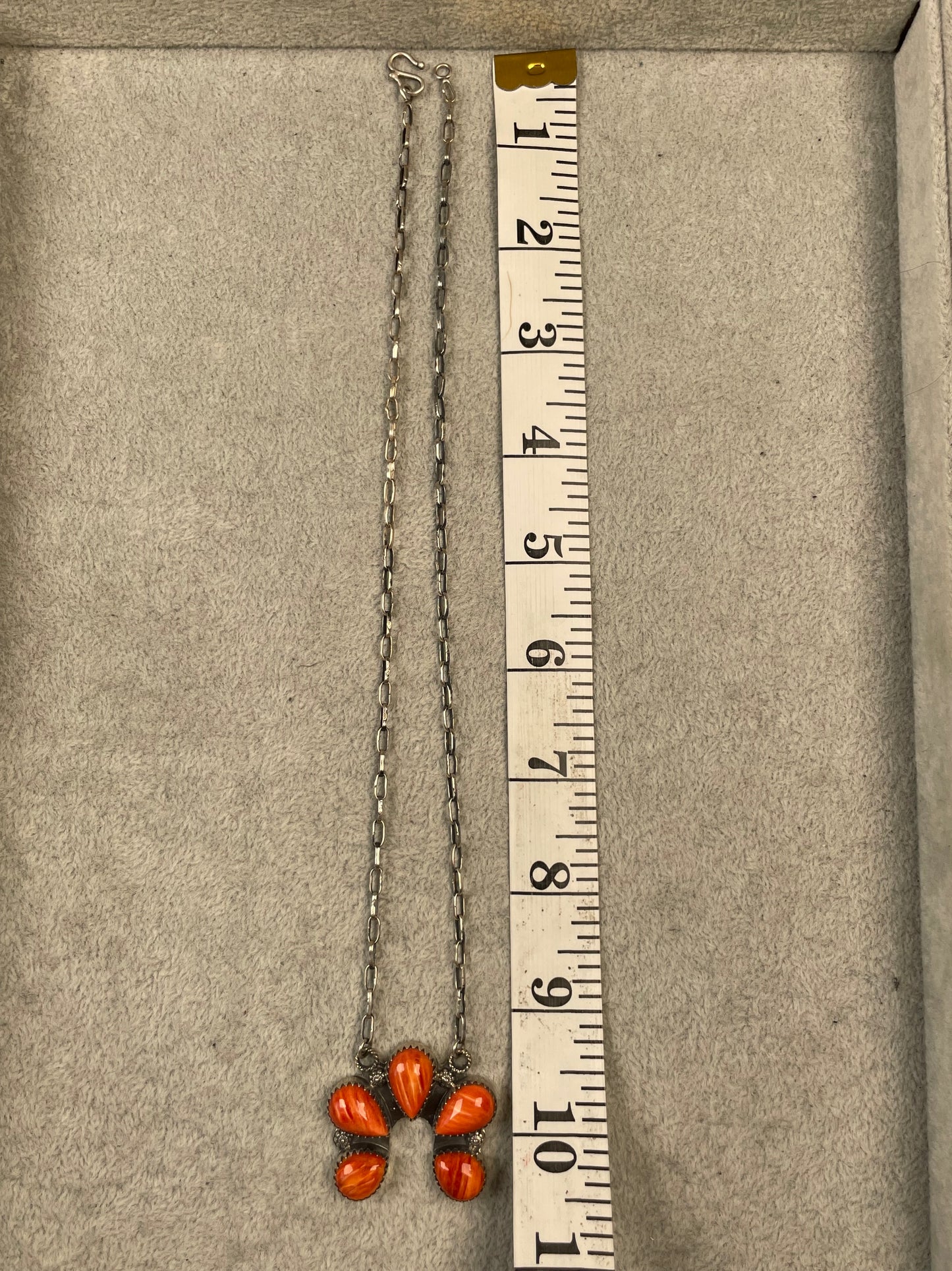 Spiny Oyster Naja Necklace | 925 Sterling Silver D128