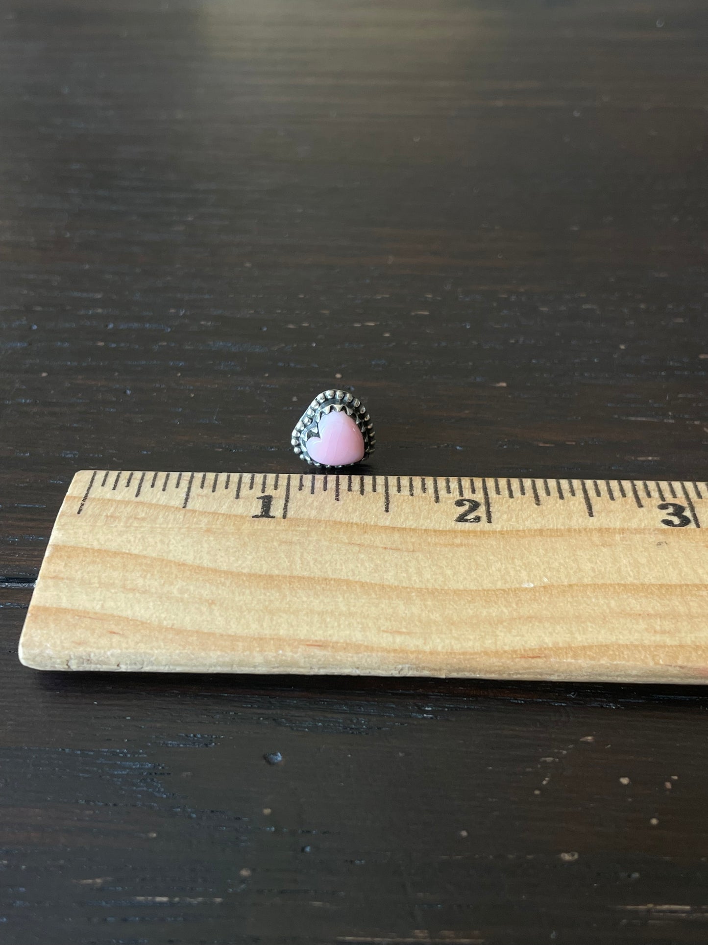 Pink Conch Heart Stud Earrings | 925 Sterling Silver E790