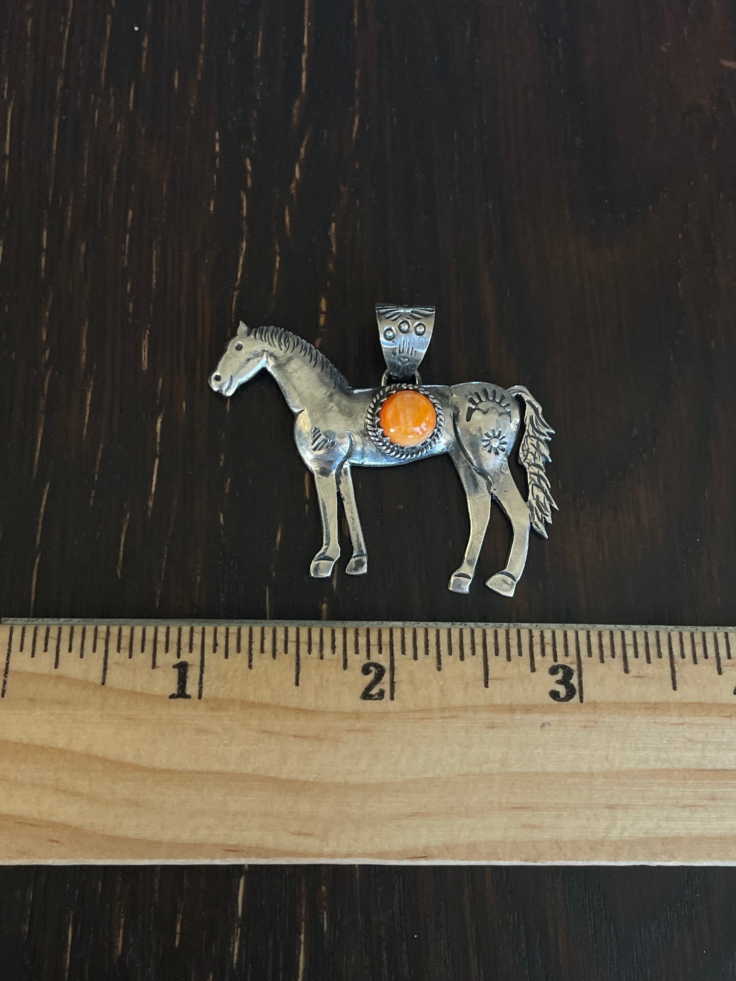 Spiny Oyster Horse Pendant | Sterling Silver E716