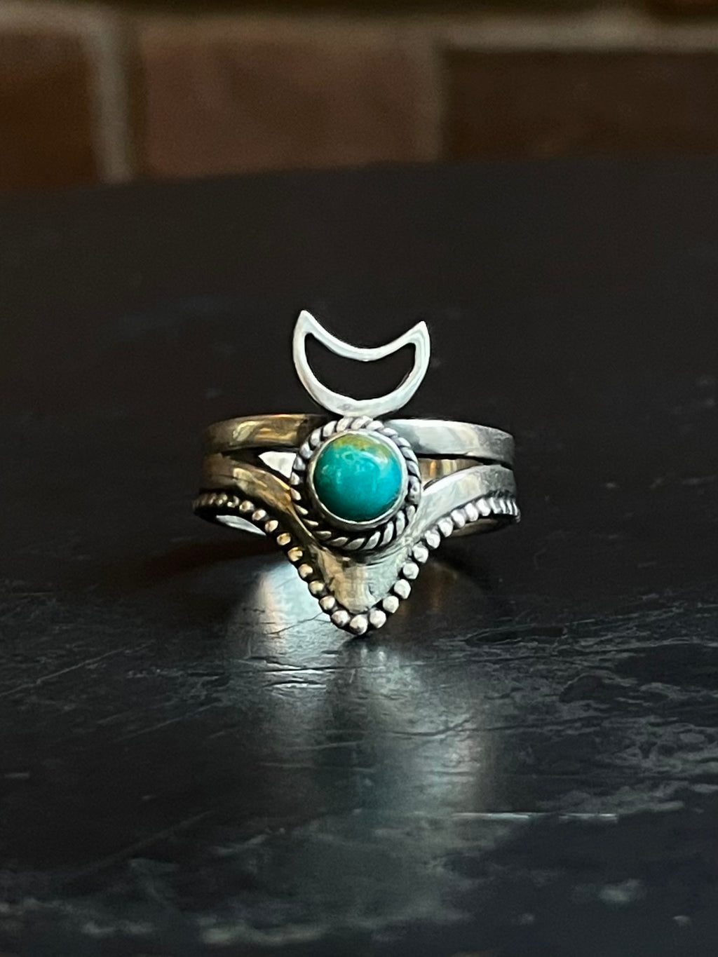 Turquoise Ring | 925 Sterling Silver Size 9.5 E472