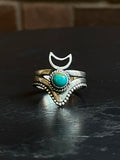 Turquoise Ring | 925 Sterling Silver Size 9.5 E472