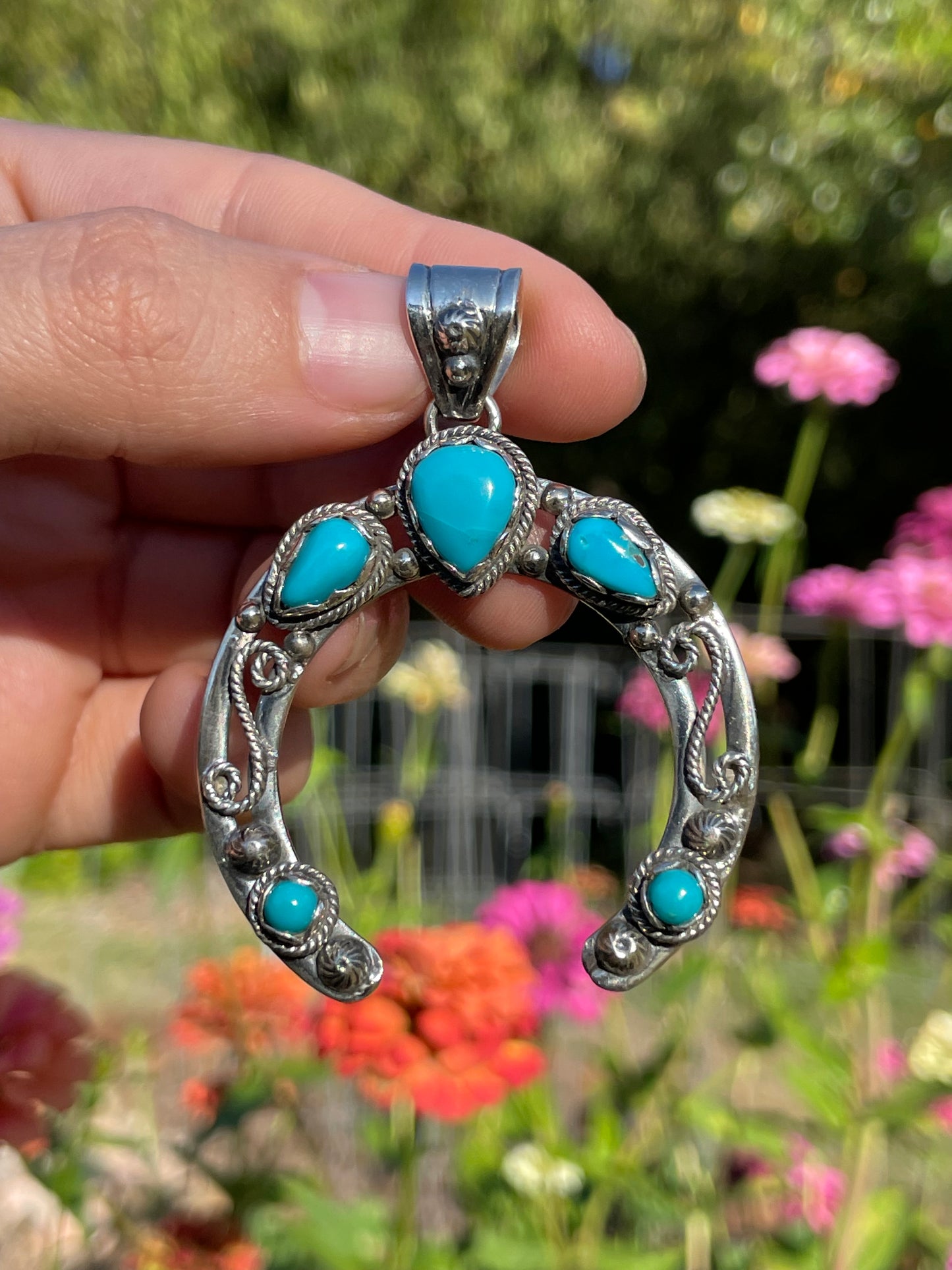 Turquoise Naja Pendant | Sterling Silver 925 B491