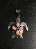 Pink Conch Turtle Pendant | 925 Sterling Silver C994