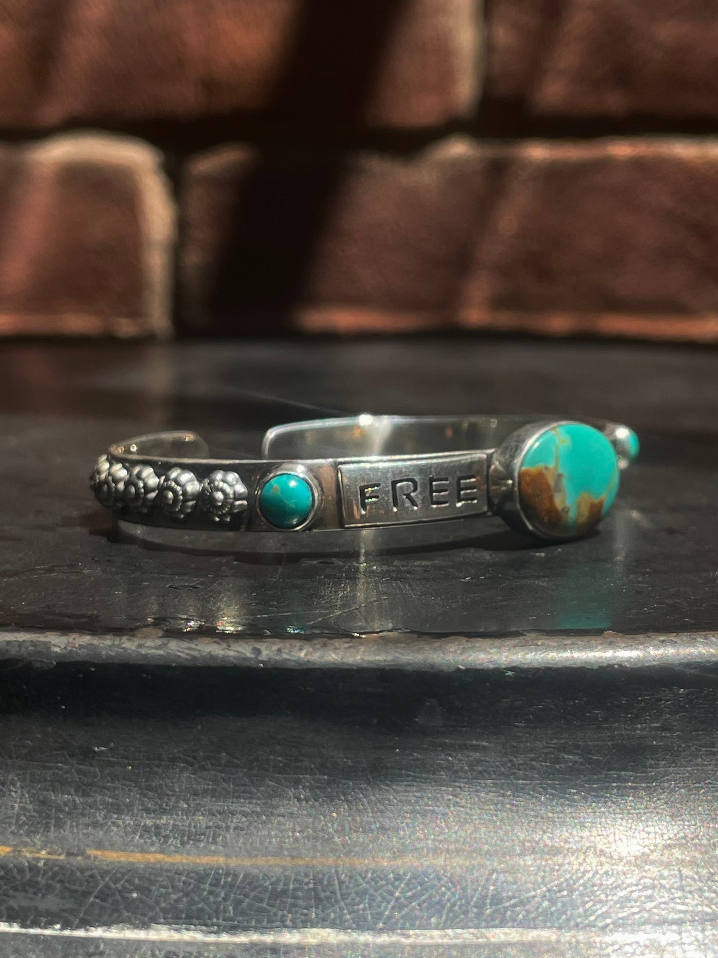 Kingman Turquoise Free Spirit Bracelet | Sterling Silver G425