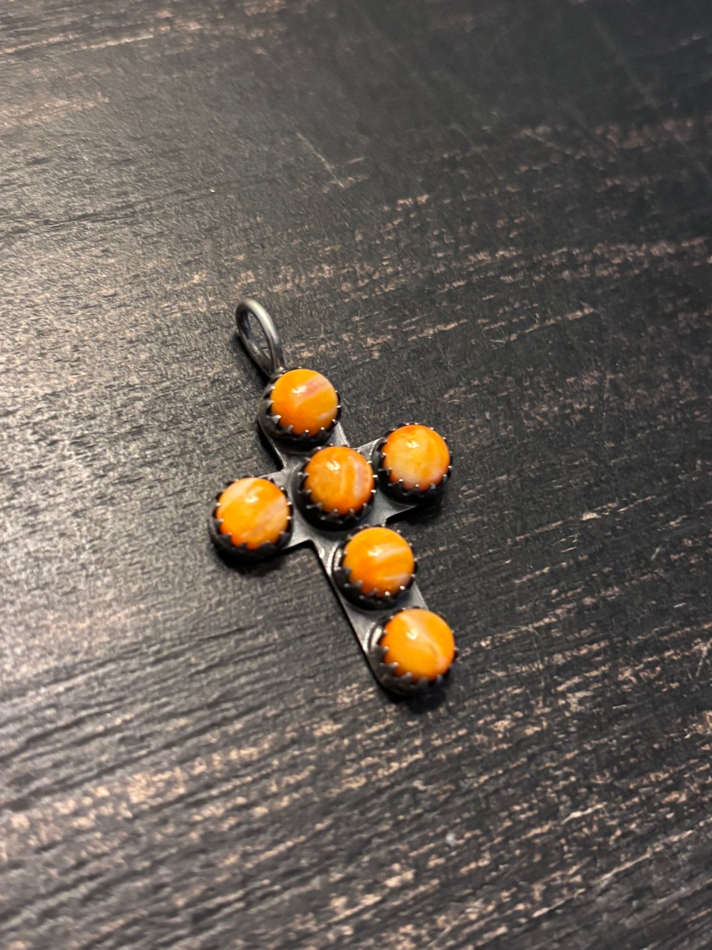 Spiny Oyster Cross Pendant | 925 Sterling Silver Southwestern A115
