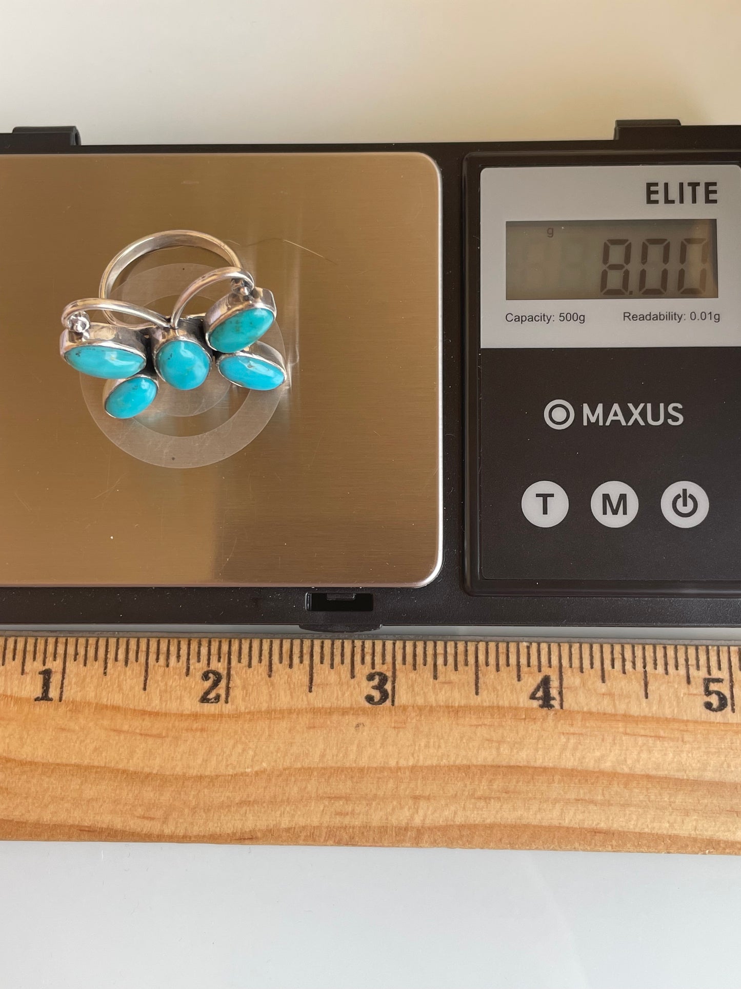 Kingman Turquoise Butterfly Ring Size 8 | 925 Sterling Silver G481