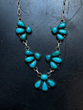 Kingman Turquoise Statement Necklace | 925 Sterling Silver E329