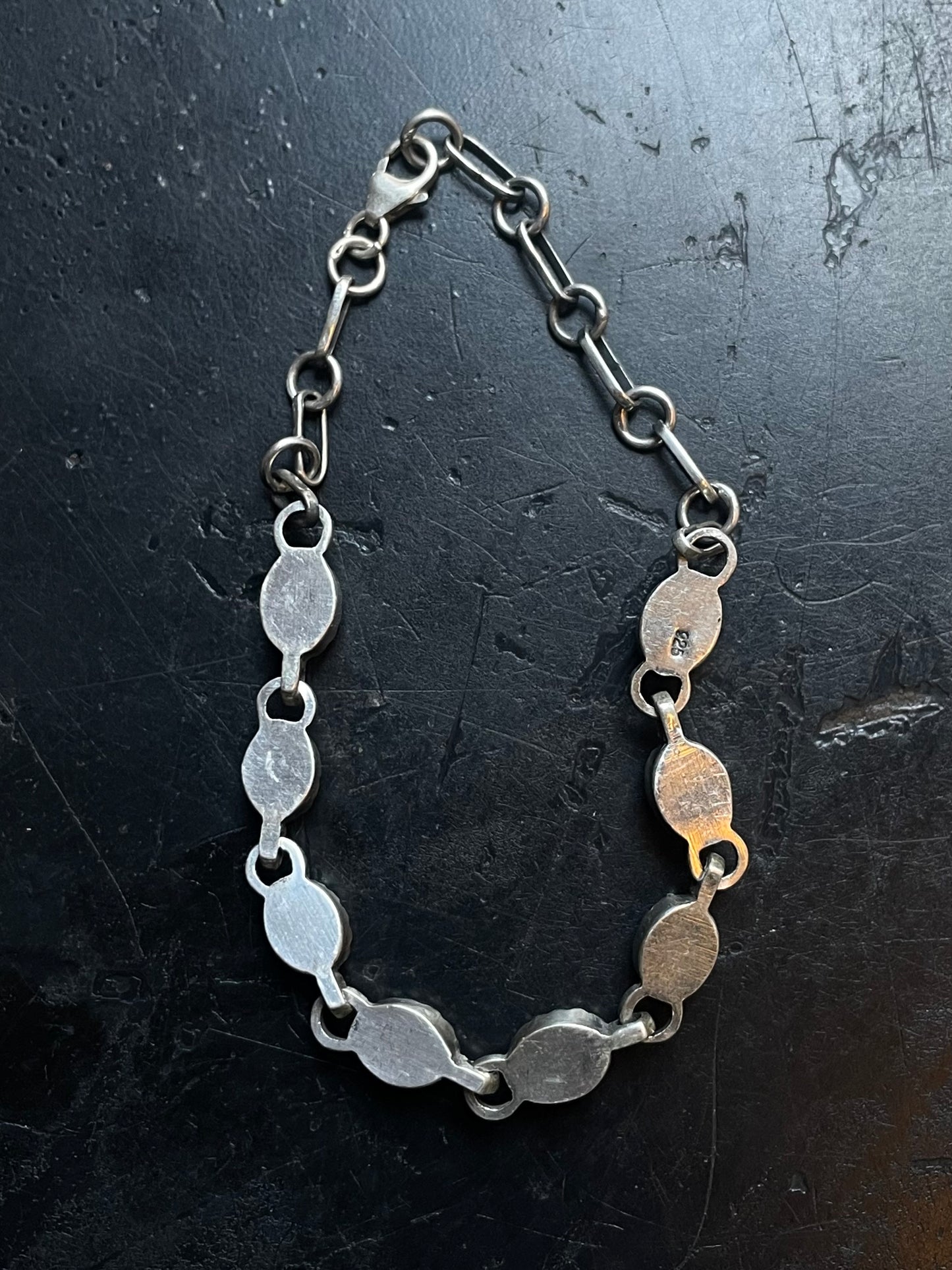 Turquoise Bracelet | 925 Sterling Silver Link Bracelet E551
