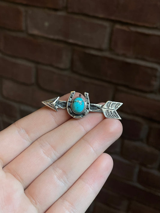 Turquoise Arrow Pendant | Sterling Silver 925 C654