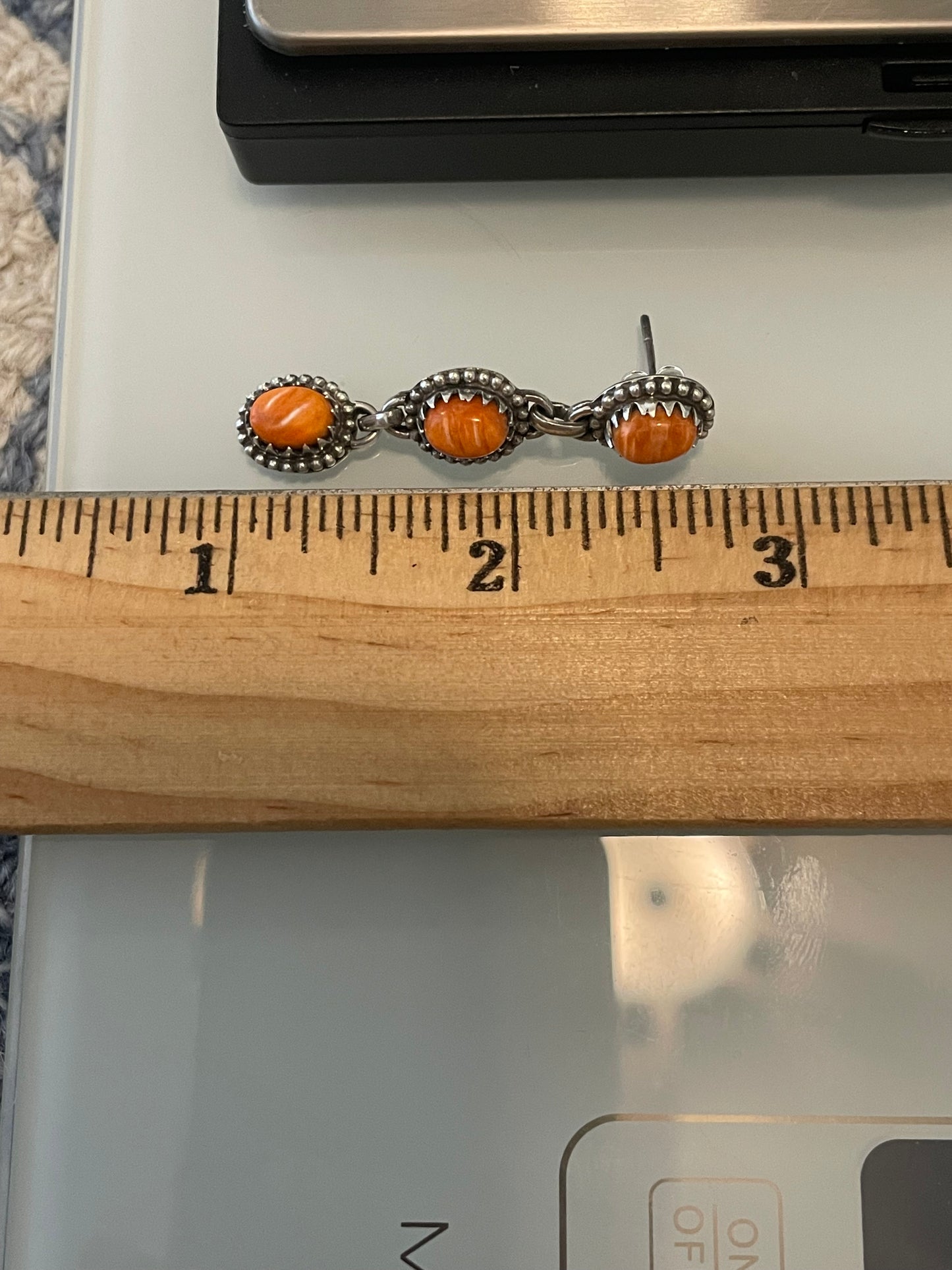 Spiny Oyster Dangle Stud Earrings | 925 Sterling Silver G247