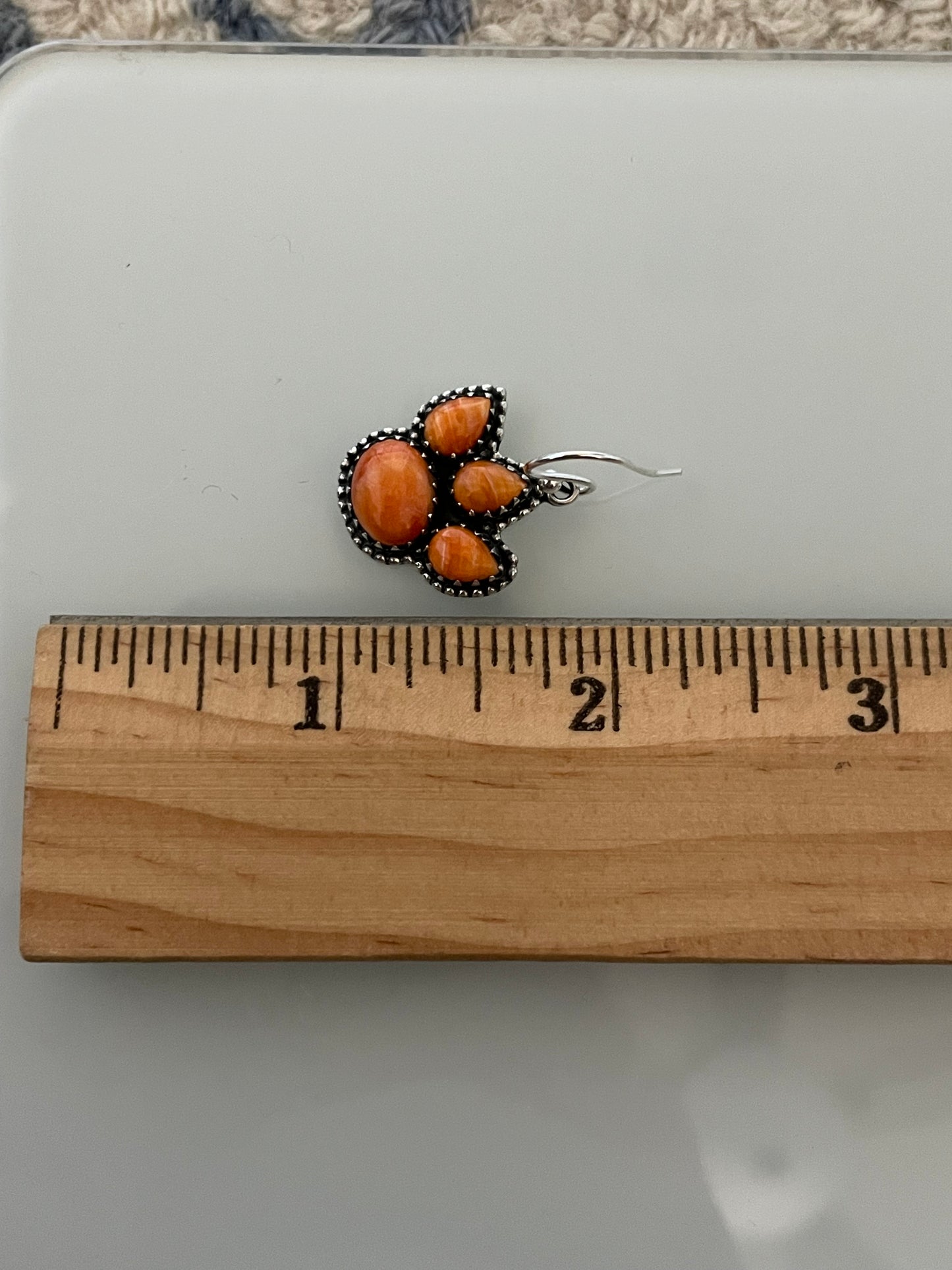 Spiny Oyster Paw Dangle Earrings | 925 Sterling Silver E373