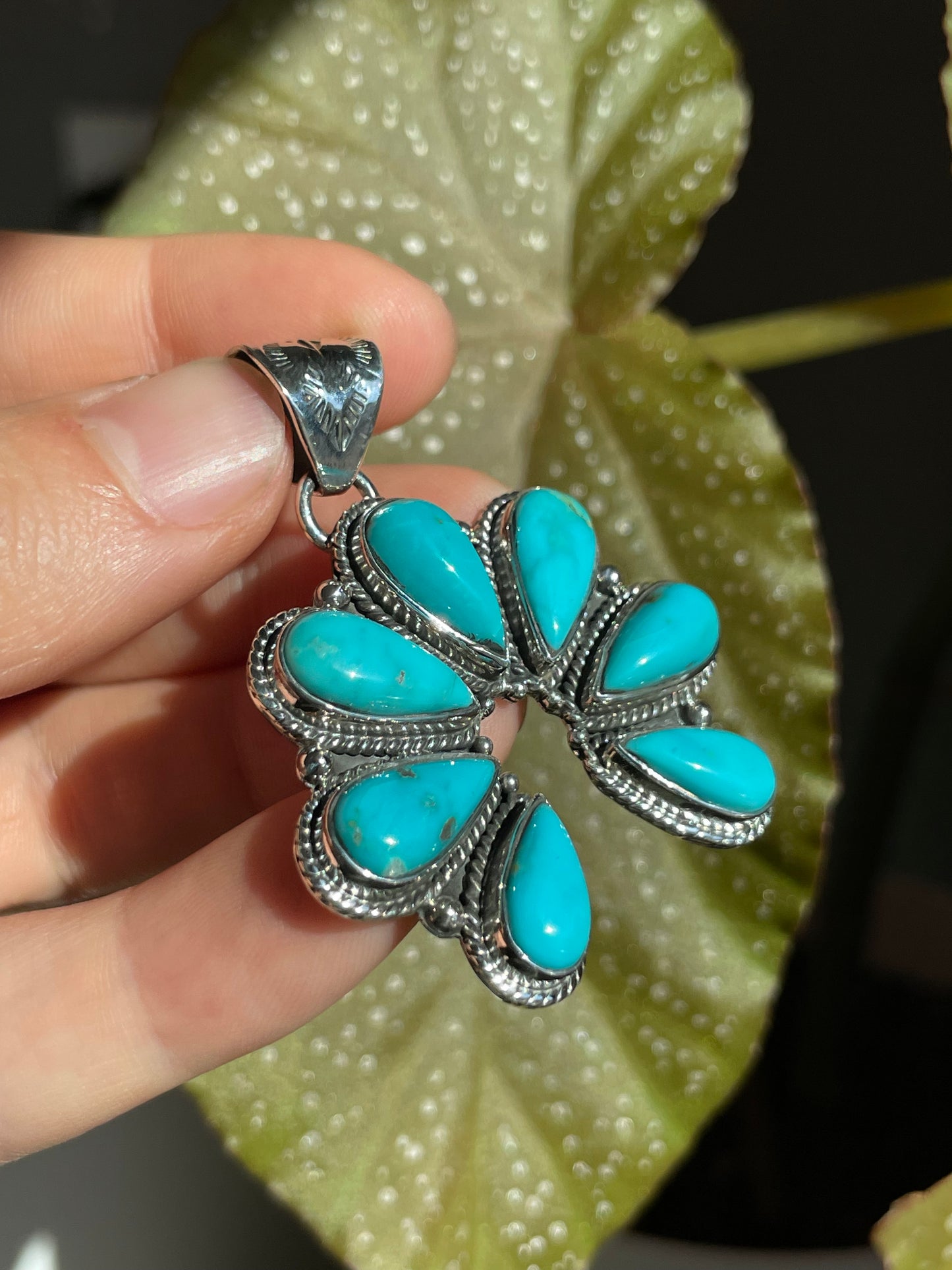 Turquoise Naja Pendant | Sterling Silver 925 B843