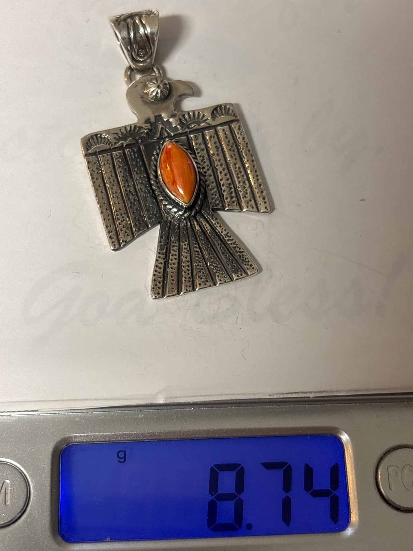 Spiny Oyster Thunderbird Pendant | 925 Sterling Silver C907