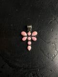 Pink Conch Dragonfly Pendant | 925 Sterling Silver C967