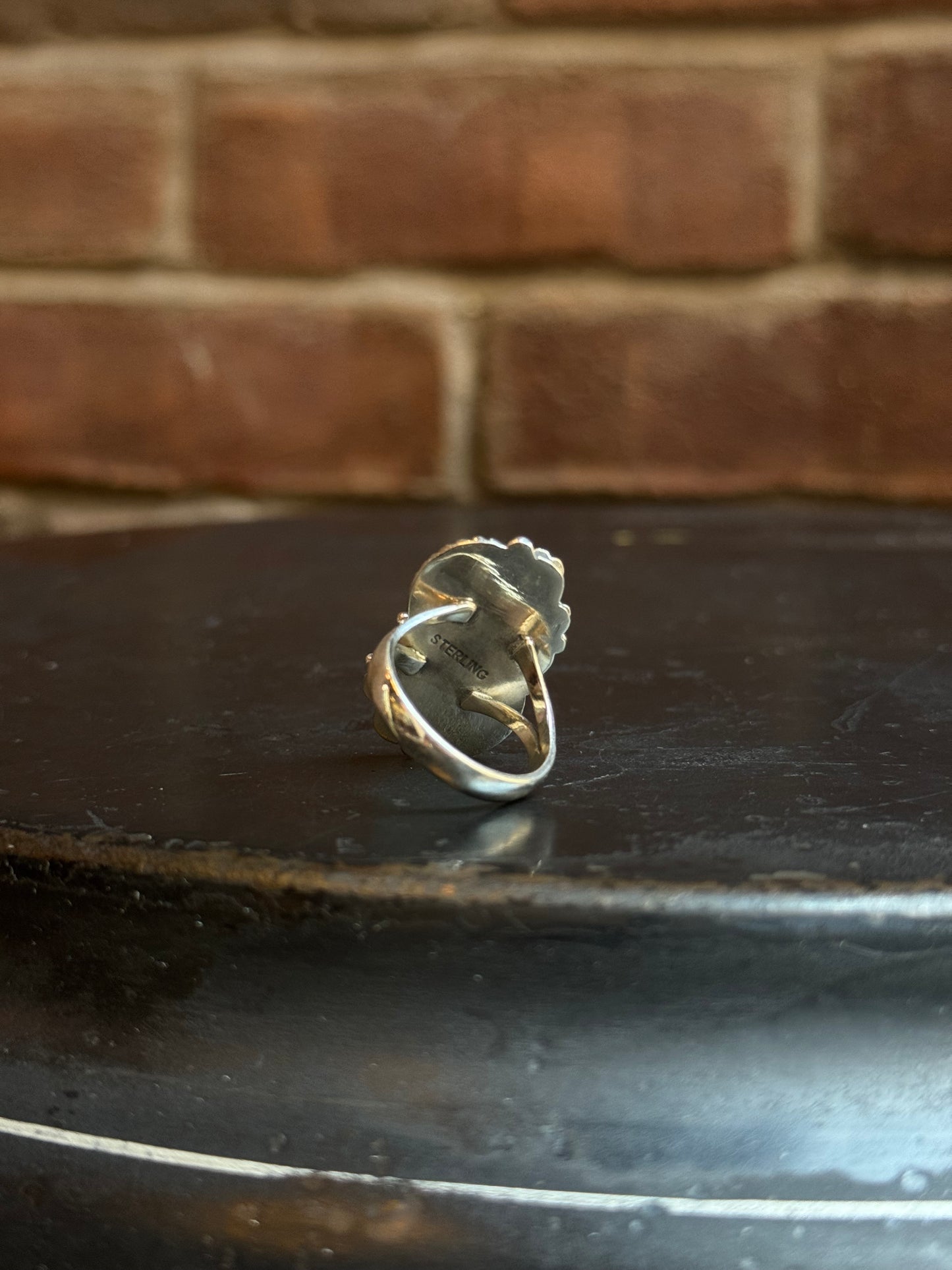 Spiny Oyster Leaf Ring | 925 Sterling Silver | Size 7.5 C212