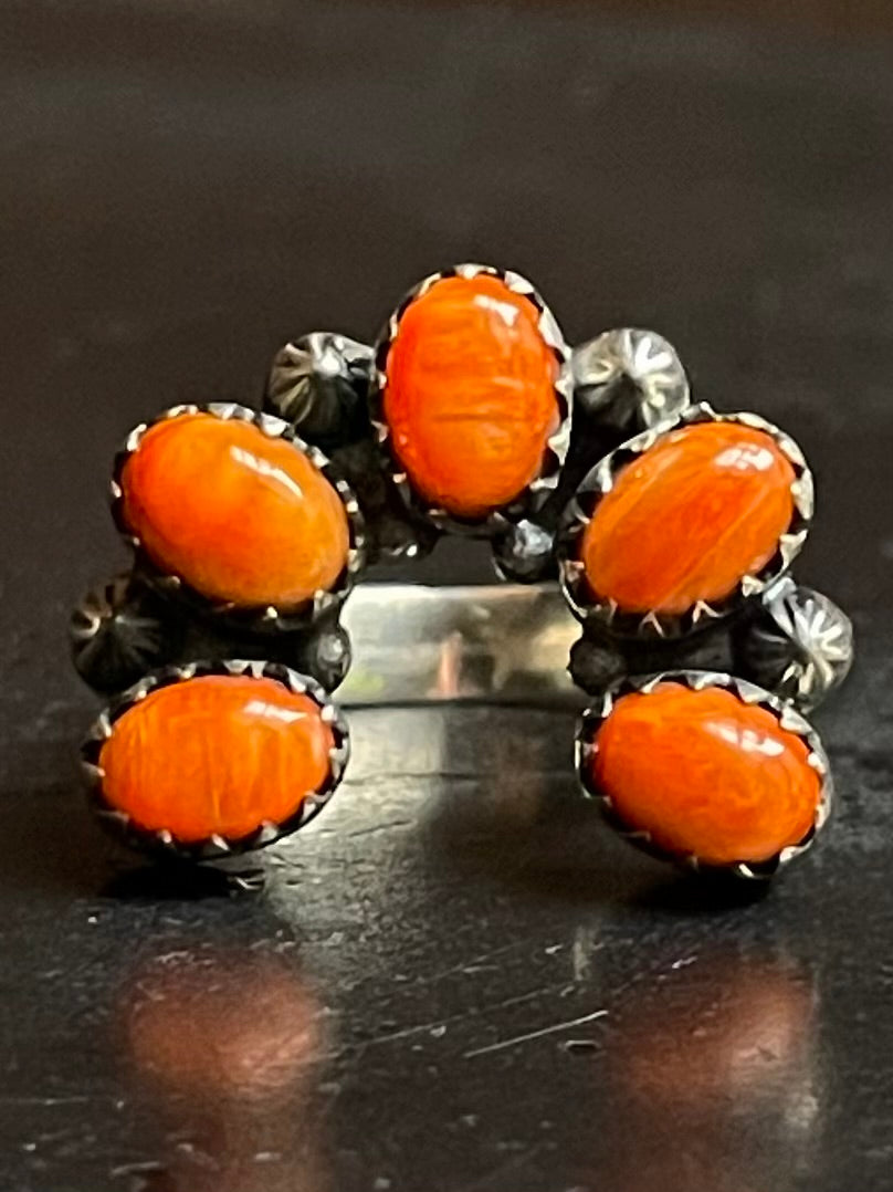 Spiny Oyster Naja Ring Size 6.75 | 925 Sterling Silver  G213