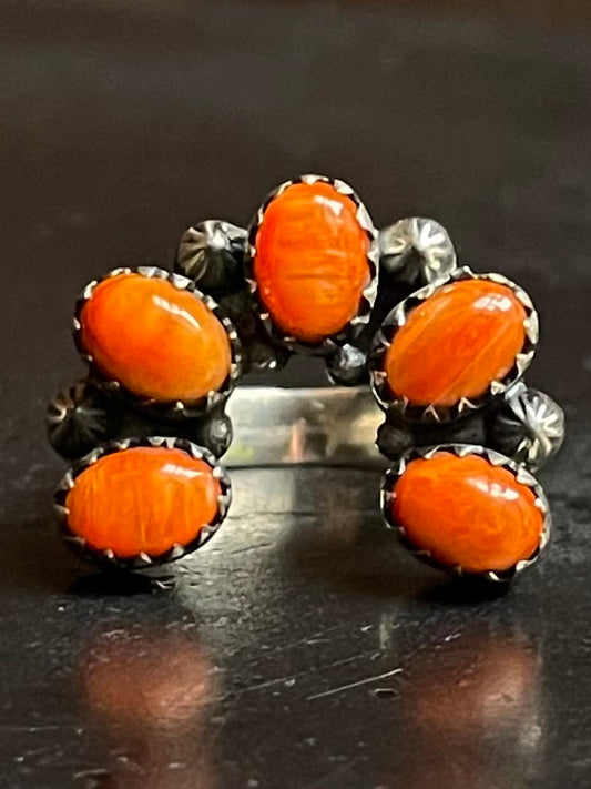 Spiny Oyster Naja Ring Size 6.75 | 925 Sterling Silver  G213