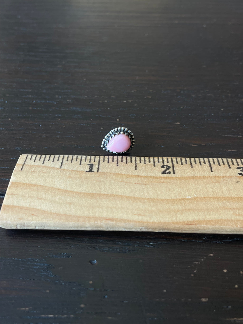 Pink Conch Teardrop Stud Earrings | 925 Sterling Silver E787