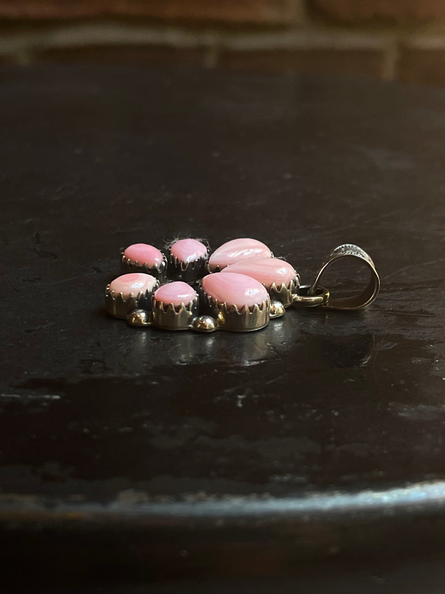 Pink Conch Naja Pendant | Sterling Silver G443