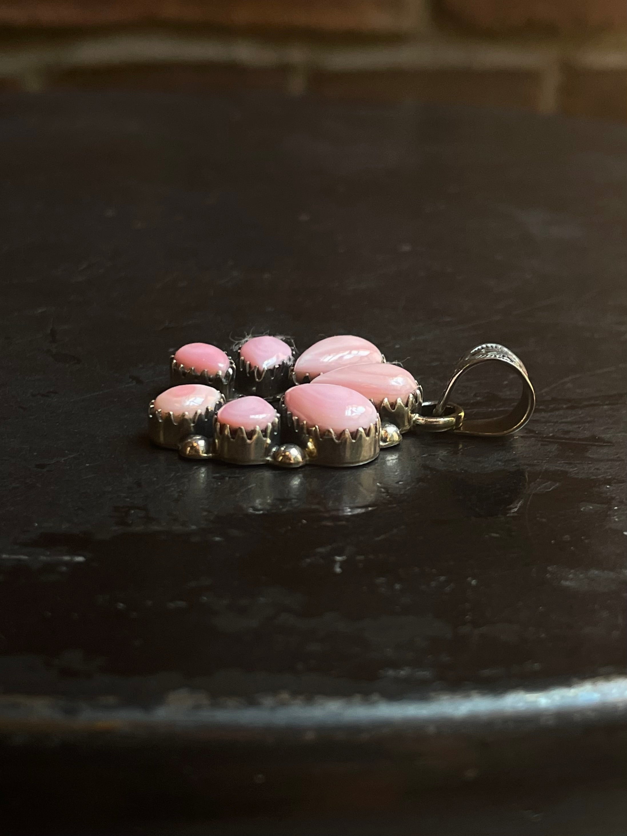 Pink Conch Naja Pendant | Sterling Silver G443