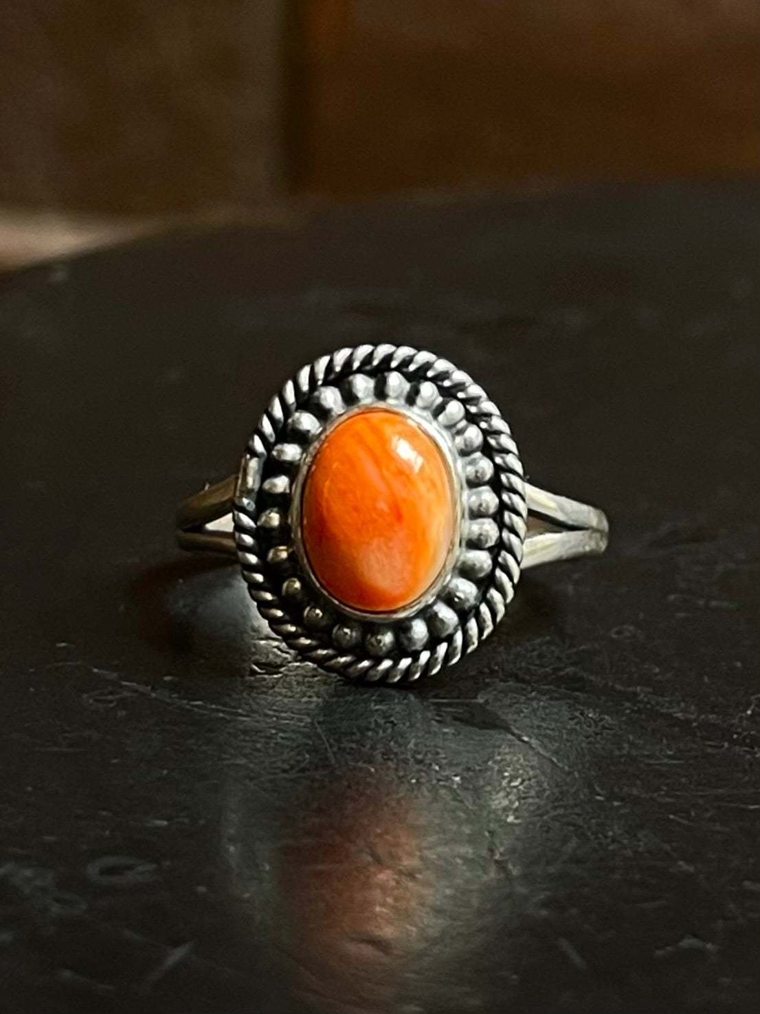 Spiny Oyster Ring Size 8.5 | 925 Sterling Silver E767