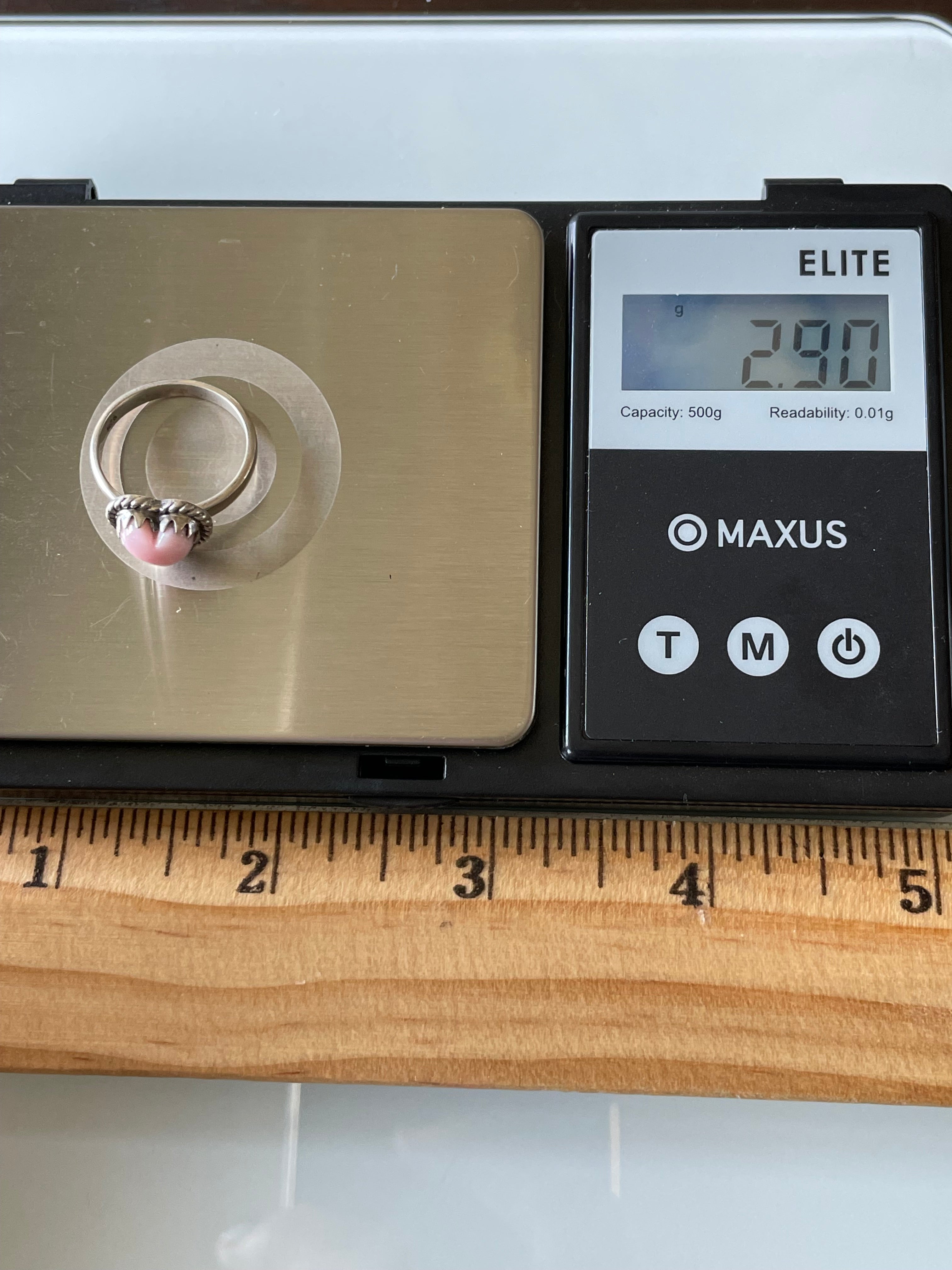 Pink Conch Ring Size 5.75 | 925 Sterling Silver G163
