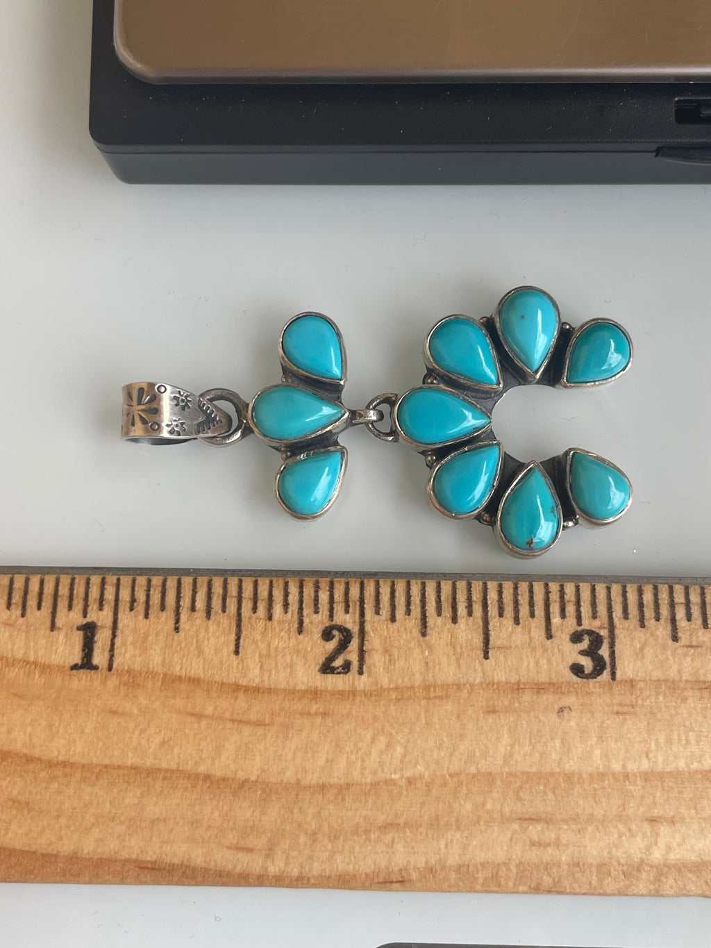 Kingman Turquoise Naja Pendant | 925 Sterling Silver G619