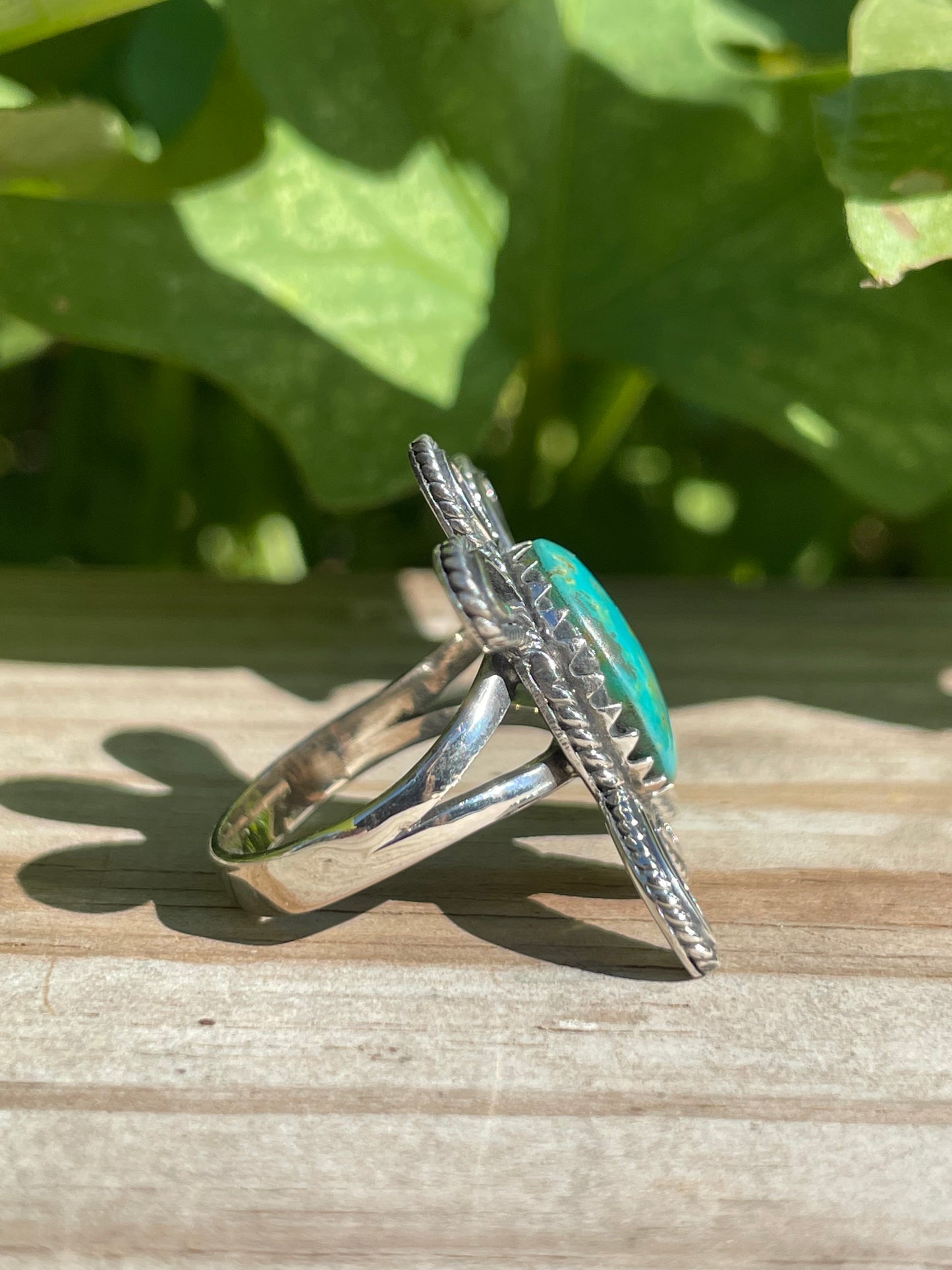 Turquoise Sea Turtle Ring | 925 Sterling Silver Size 7.5 B331