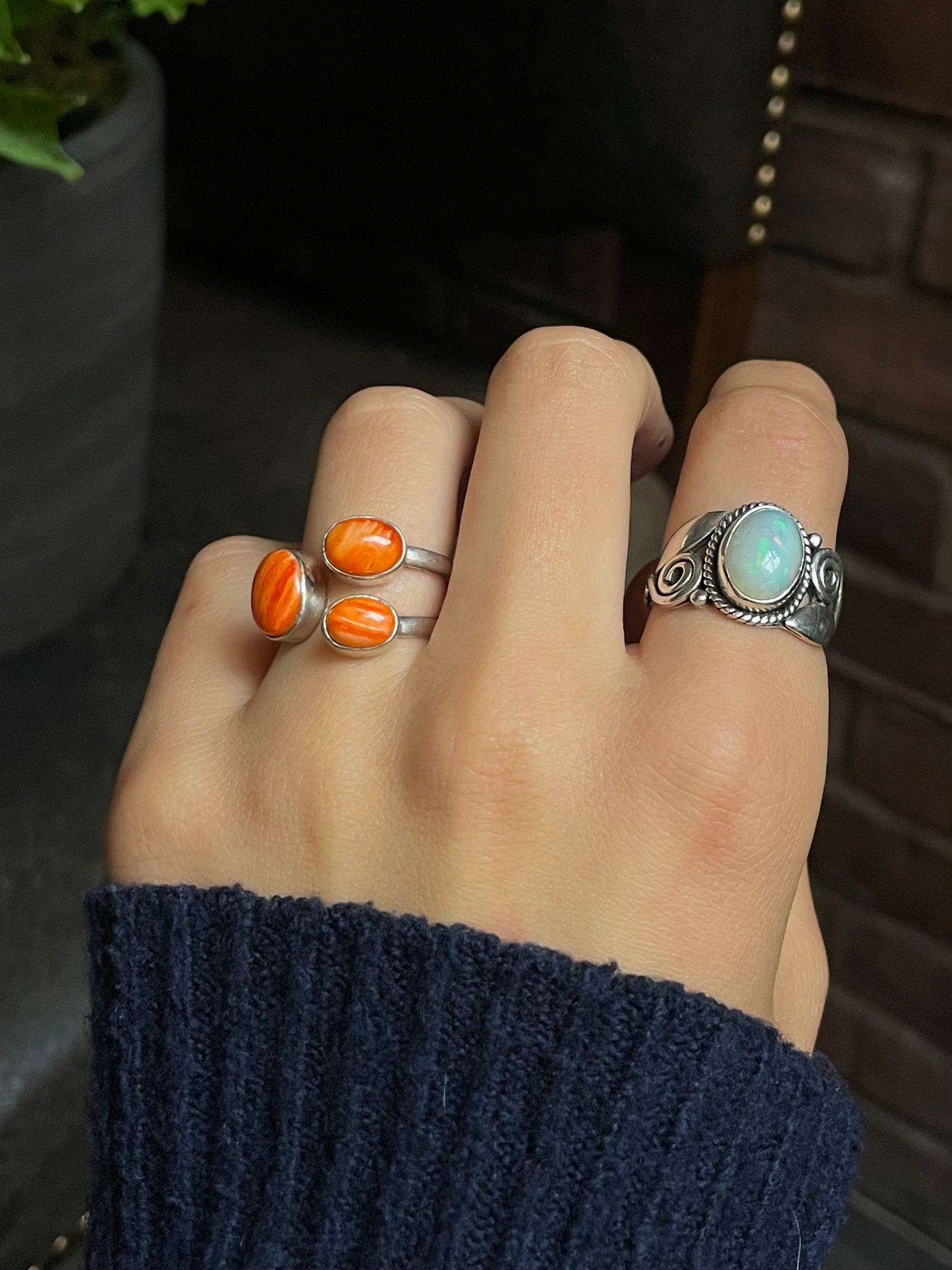 Spiny Oyster Ring Size 8 | 925 Sterling Silver G220