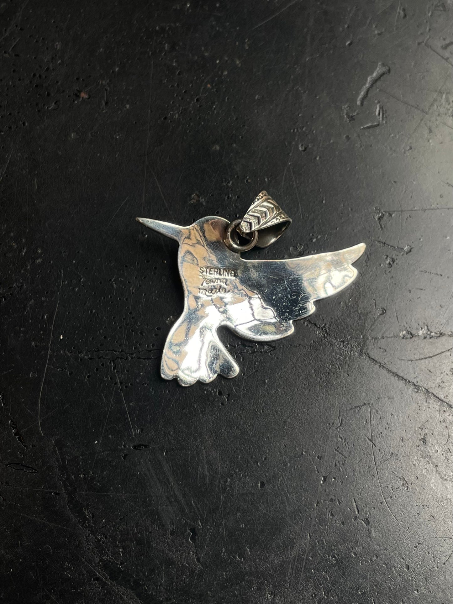 Turquoise Hummingbird Pendant | 925 Sterling Silver E221