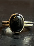 Black Onyx Ring | Sterling Silver | Size 7 G327