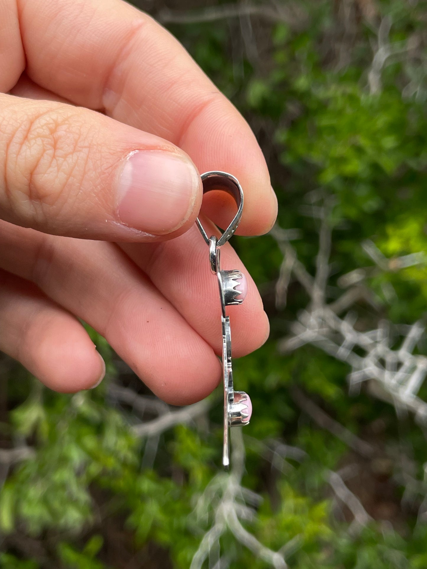 Pink Conch Hat Pendant | Sterling Silver 925 B764
