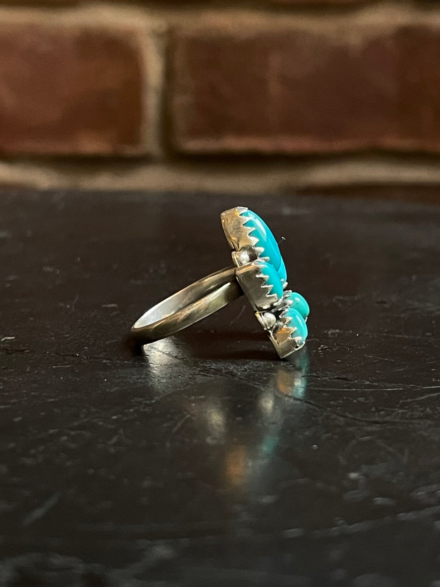 Kingman Turquoise Naja Ring Size 8 | 925 Sterling Silver G487