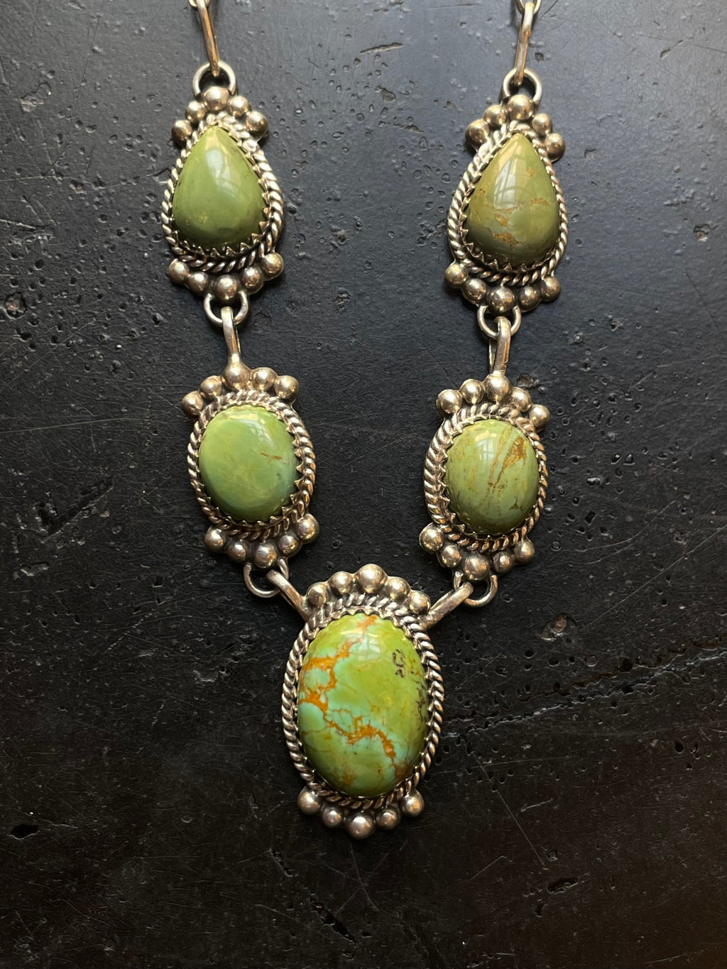 Kingman Turquoise Lariat Necklace | 925 Sterling Silver G607