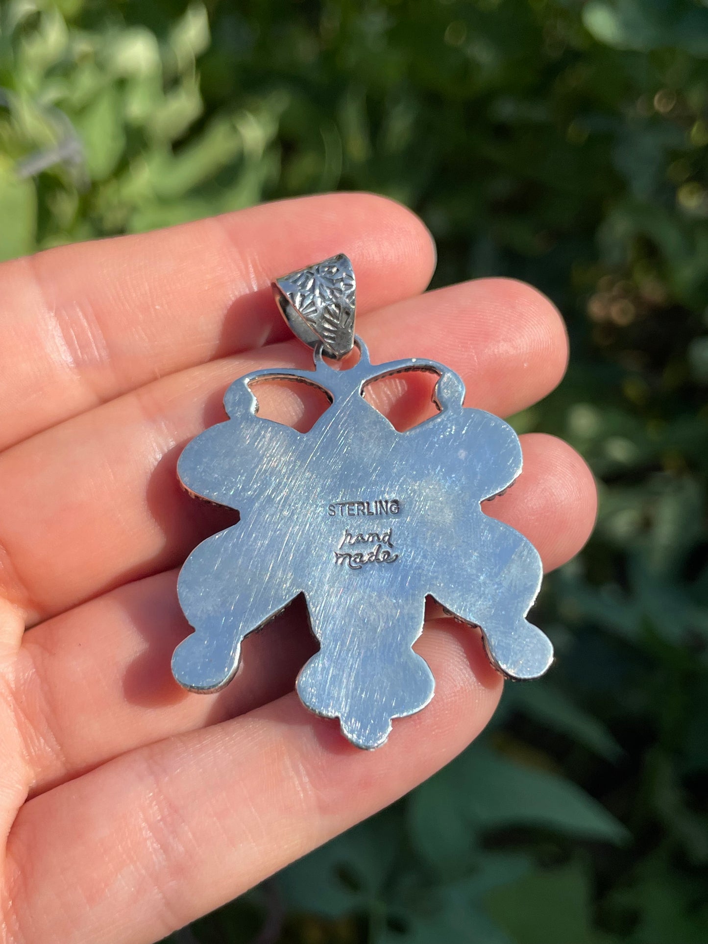 Turquoise Butterfly Pendant | 925 Sterling Silver X90