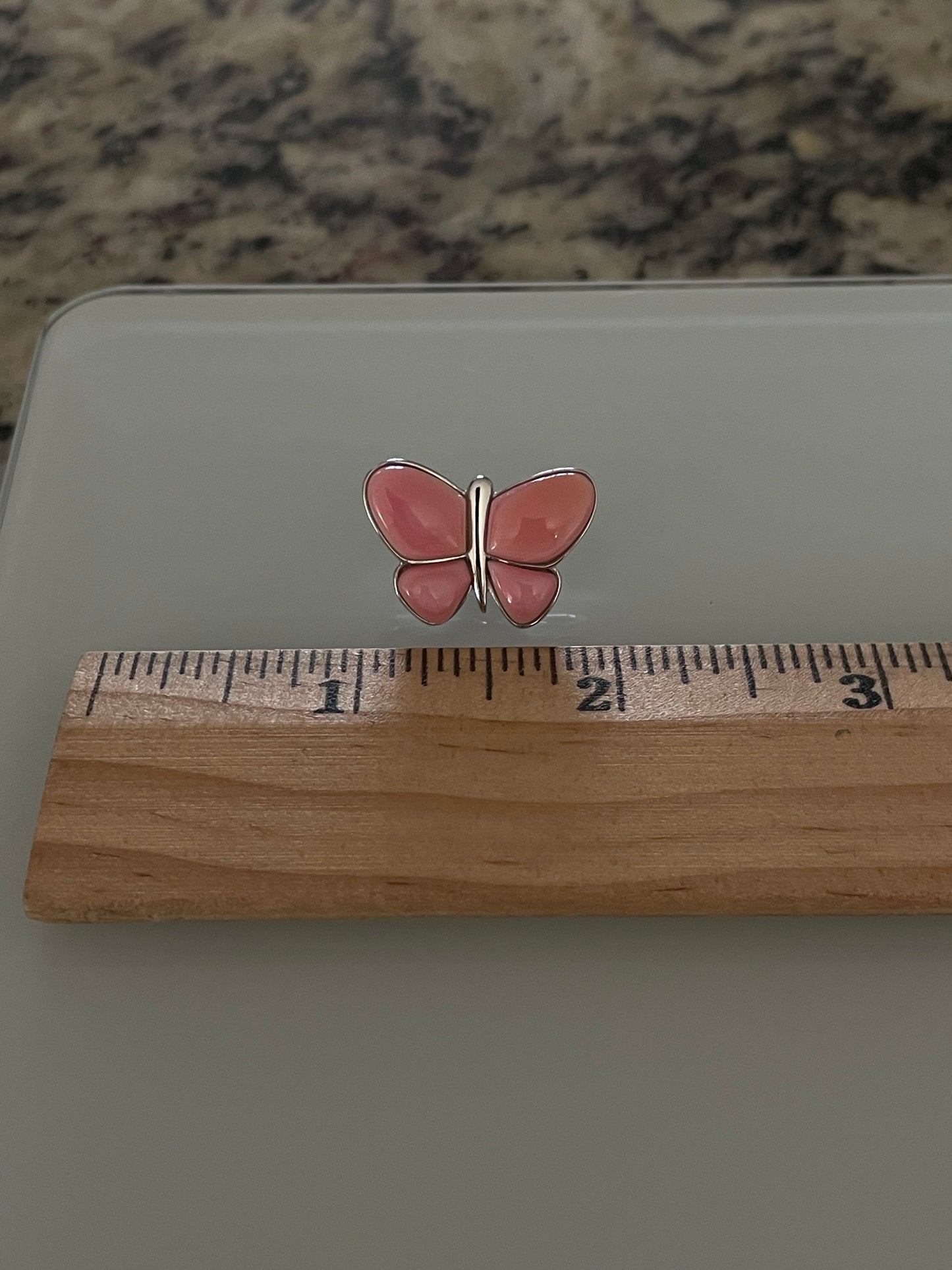 Pink Conch Butterfly Stud Earrings | 925 Sterling Silver E406