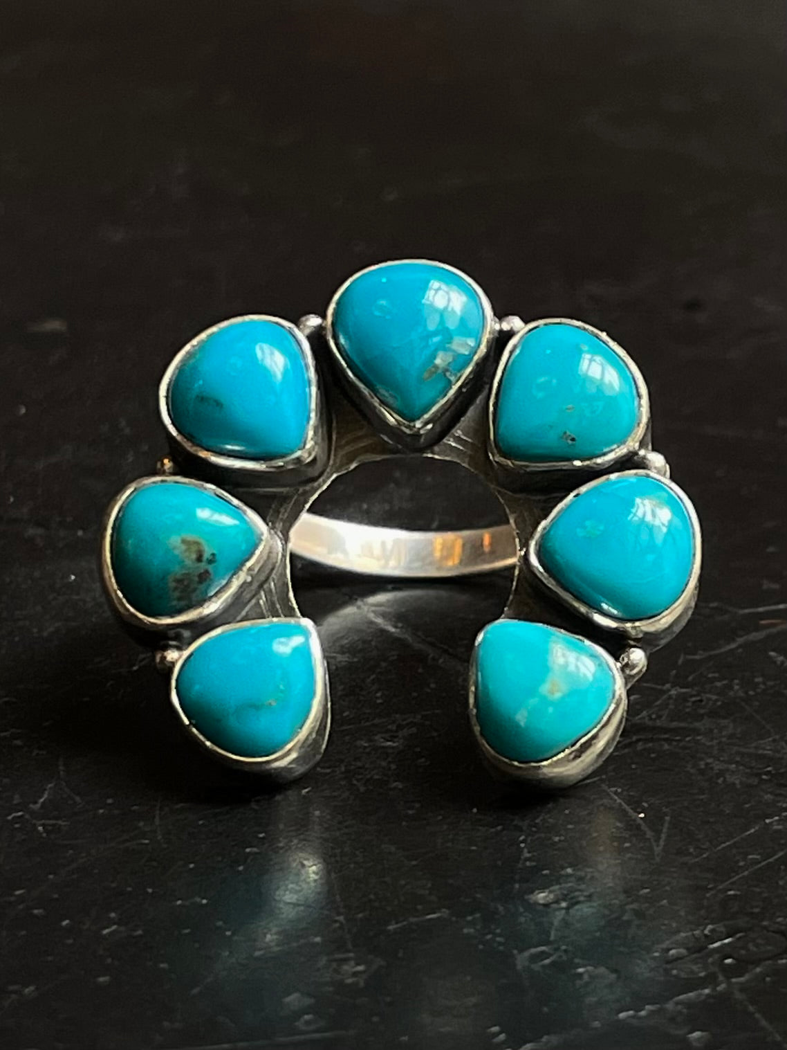 Kingman Turquoise Naja Ring Size 7 | 925 Sterling Silver G475